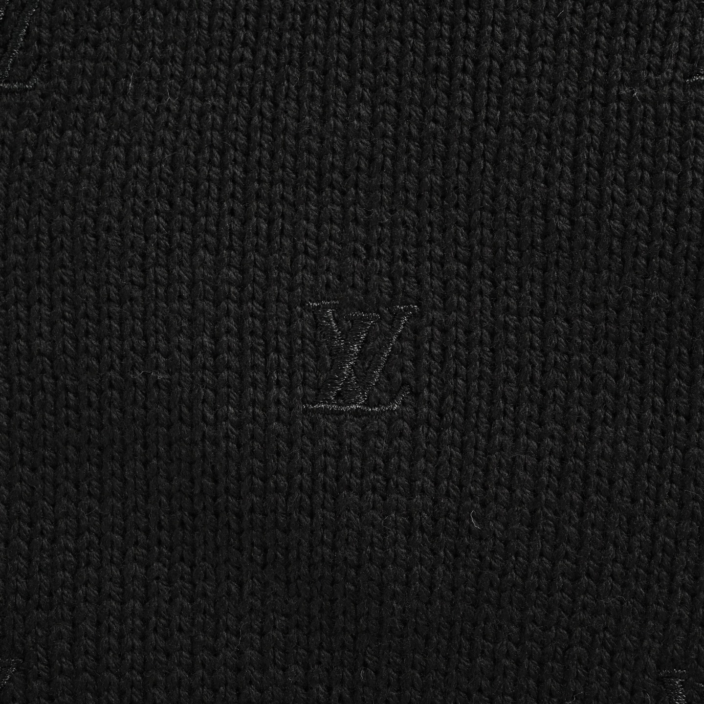 Louis Vuitton/路易威登 25Fw 全幅老花小标刺绣圆领毛衣 Louis Vuitton/路易威登 25Fw 全幅老花小标刺绣圆领毛衣