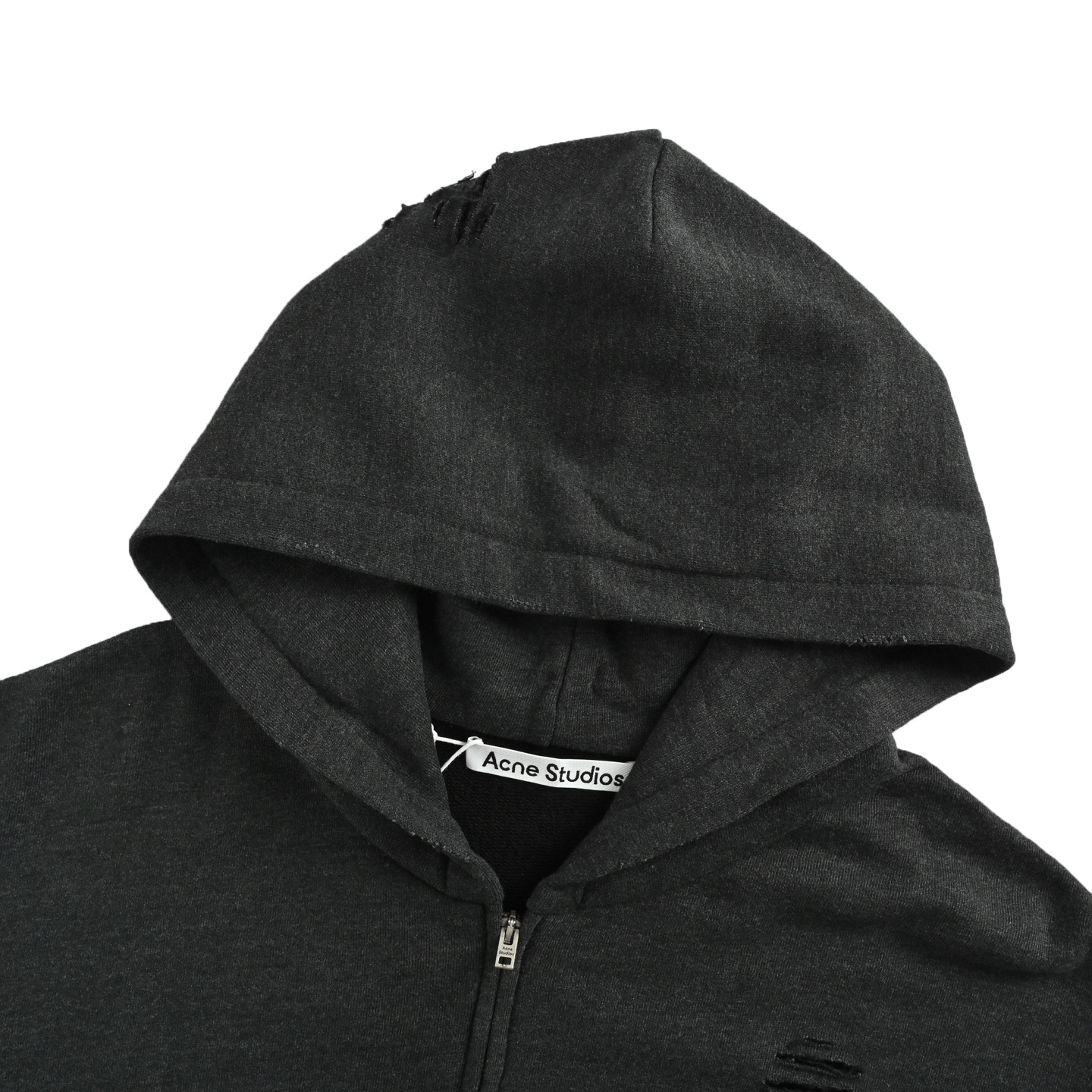 Acne Studios 做旧印花破洞拉链连帽卫衣外套-Chinese UA Cheap High Quatity Brand Clothes Bags handbags Sneakers wholesale wholesaler seller from China Factory suppliers Fashion Clothing Shoes best Quality Beautiful Price Acne Studios 做旧印花破洞拉链连帽卫衣外套