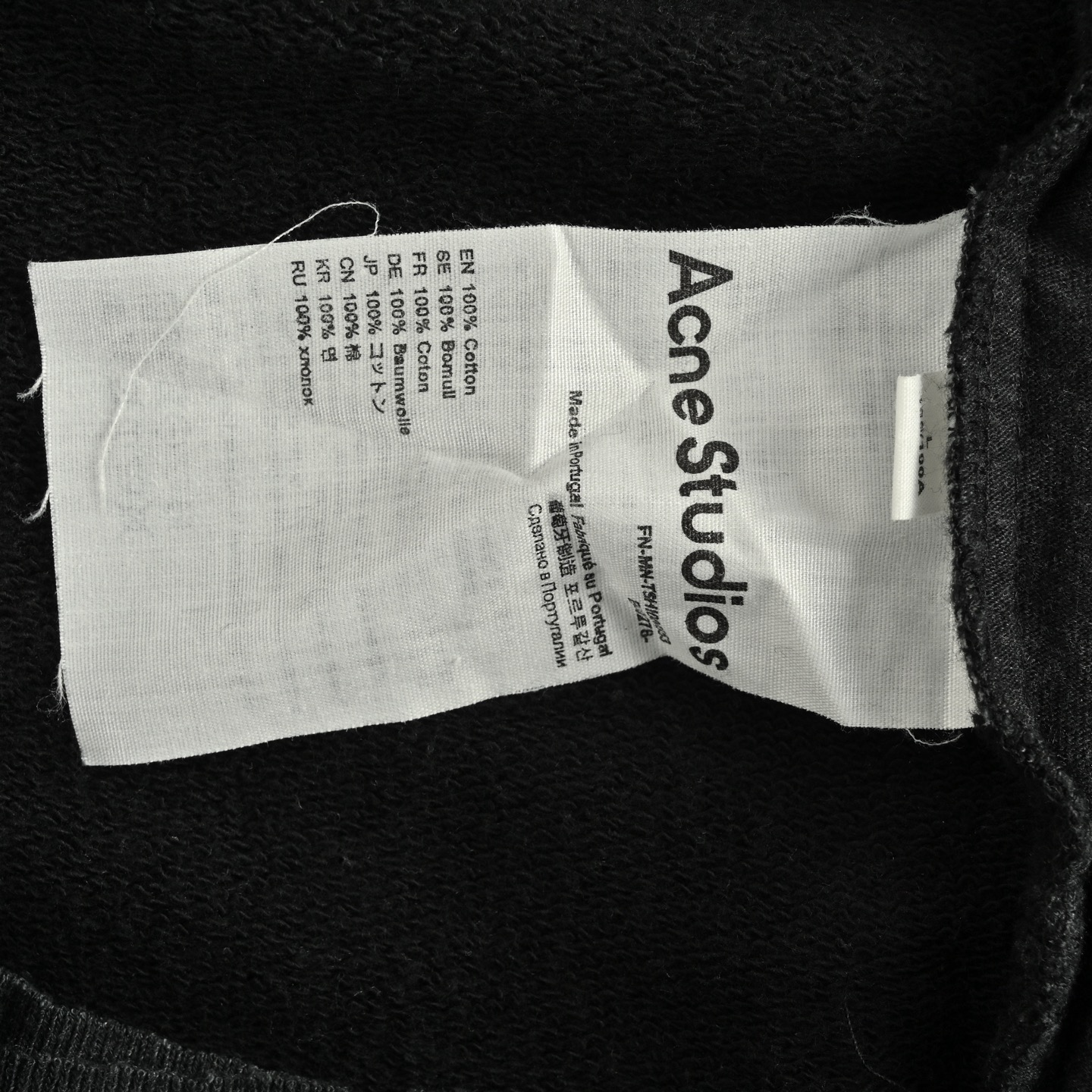 Acne Studios 做旧印花破洞拉链连帽卫衣外套-Chinese UA Cheap High Quatity Brand Clothes Bags handbags Sneakers wholesale wholesaler seller from China Factory suppliers Fashion Clothing Shoes best Quality Beautiful Price Acne Studios 做旧印花破洞拉链连帽卫衣外套