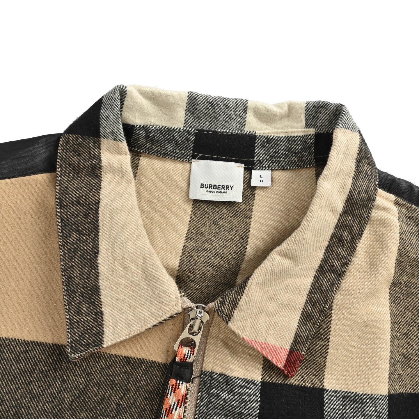 Burberry/巴宝莉 22Fw 裁片拼接格纹衬衫外套 一款臻至完美的衬衫夹克-Chinese UA Cheap High Quatity Brand Clothes Bags handbags Sneakers wholesale wholesaler seller from China Factory suppliers Fashion Clothing Shoes best Quality Beautiful Price Burberry/巴宝莉 22Fw 裁片拼接格纹衬衫外套 一款臻至完美的衬衫夹克