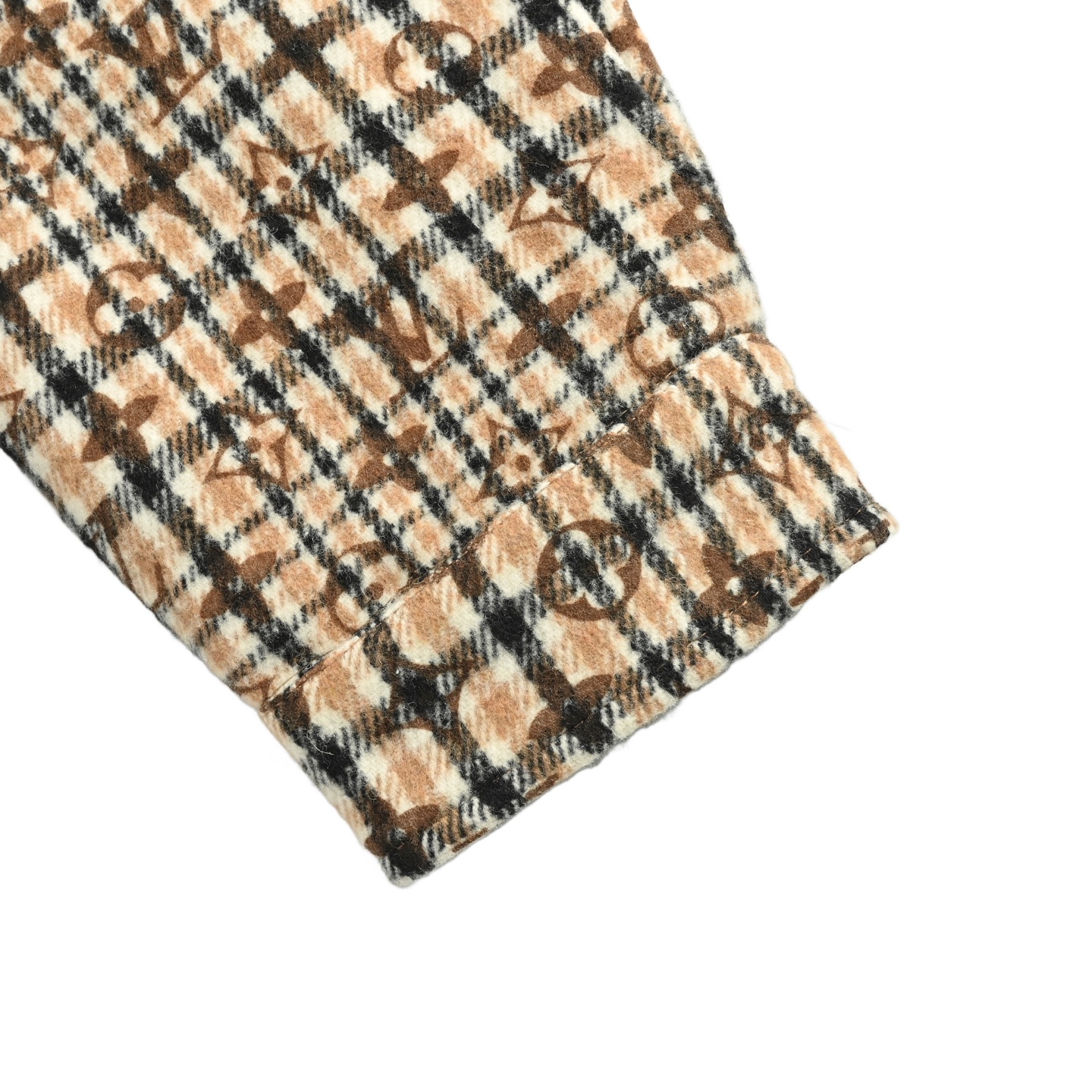 Louis Vuitton/路易威登 刺绣徽章满印老花格纹夹克外套