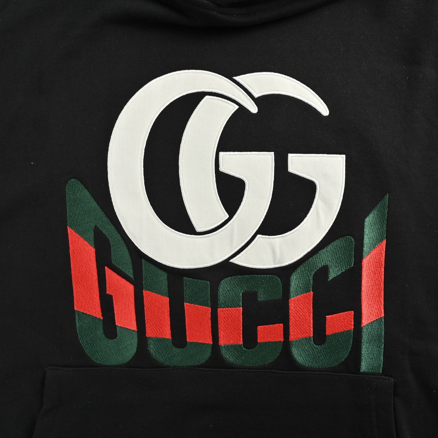 Gucci/古驰 25Fw 双G字母刺绣连帽卫衣 重磅毛毡针织棉-Chinese UA Cheap High Quatity Brand Clothes Bags handbags Sneakers wholesale wholesaler seller from China Factory suppliers Fashion Clothing Shoes best Quality Beautiful Price Gucci/古驰 25Fw 双G字母刺绣连帽卫衣 重磅毛毡针织棉