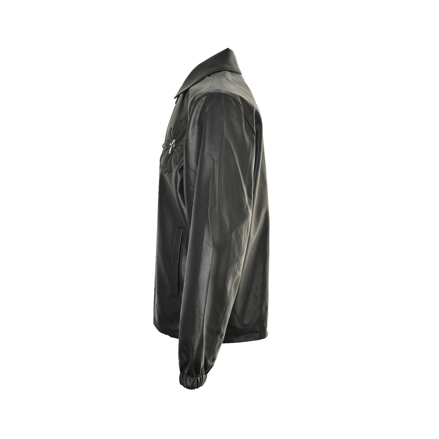 Chrome Hearts/克罗心 25Fw 十字银扣皮衣外套-Chinese UA Cheap High Quatity Brand Clothes Bags handbags Sneakers wholesale wholesaler seller from China Factory suppliers Fashion Clothing Shoes best Quality Beautiful Price Chrome Hearts/克罗心 25Fw 十字银扣皮衣外套