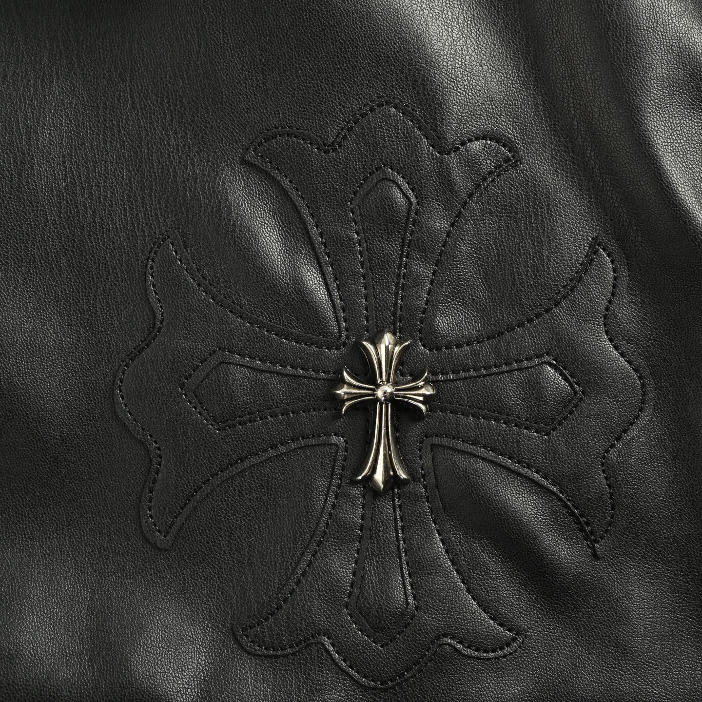 Chrome Hearts/克罗心 25Fw 十字银扣皮衣外套-Chinese UA Cheap High Quatity Brand Clothes Bags handbags Sneakers wholesale wholesaler seller from China Factory suppliers Fashion Clothing Shoes best Quality Beautiful Price Chrome Hearts/克罗心 25Fw 十字银扣皮衣外套