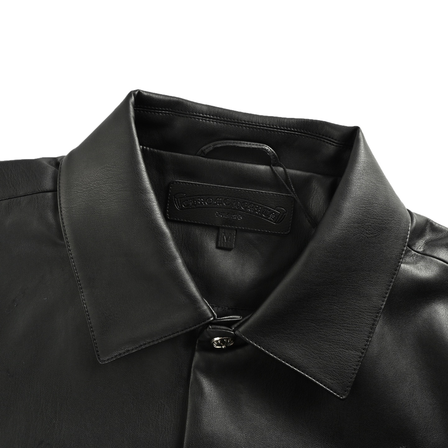 Chrome Hearts/克罗心 25Fw 十字银扣皮衣外套-Chinese UA Cheap High Quatity Brand Clothes Bags handbags Sneakers wholesale wholesaler seller from China Factory suppliers Fashion Clothing Shoes best Quality Beautiful Price Chrome Hearts/克罗心 25Fw 十字银扣皮衣外套