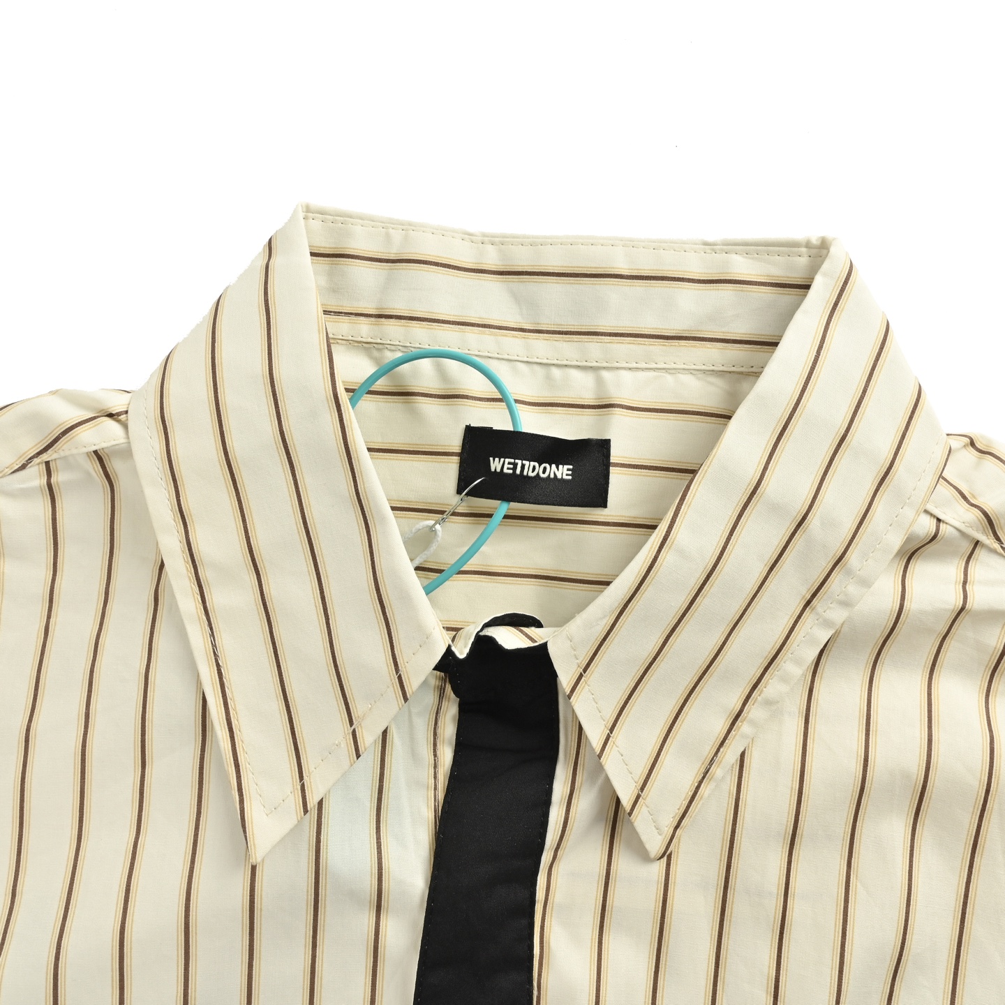 We11 Done 25Fw 学院风领带衬衫 条纹 白色-Chinese UA Cheap High Quatity Brand Clothes Bags handbags Sneakers wholesale wholesaler seller from China Factory suppliers Fashion Clothing Shoes best Quality Beautiful Price We11 Done 25Fw 学院风领带衬衫 条纹 白色