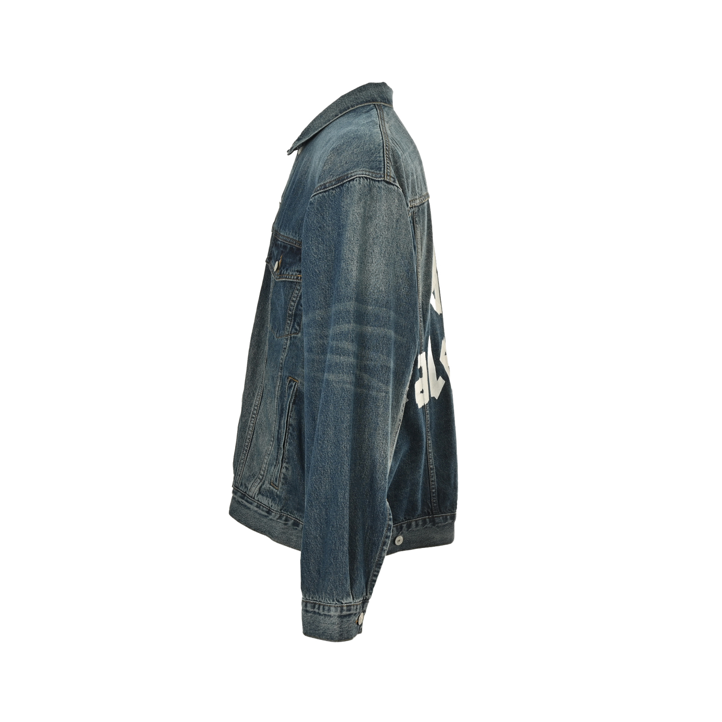 Balenciaga/巴黎世家 25Fw 银胶带印花蓝牛仔外套-Chinese UA Cheap High Quatity Brand Clothes Bags handbags Sneakers wholesale wholesaler seller from China Factory suppliers Fashion Clothing Shoes best Quality Beautiful Price Balenciaga/巴黎世家 25Fw 银胶带印花蓝牛仔外套