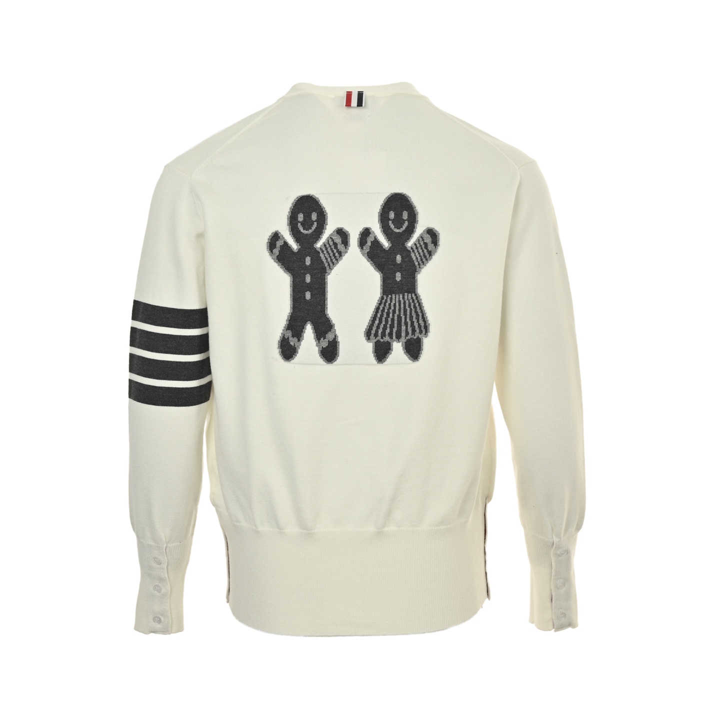 Thom Browne/汤姆布朗 25Fw 煎饼人图案提花开衫毛衣-Chinese UA Cheap High Quatity Brand Clothes Bags handbags Sneakers wholesale wholesaler seller from China Factory suppliers Fashion Clothing Shoes best Quality Beautiful Price Thom Browne/汤姆布朗 25Fw 煎饼人图案提花开衫毛衣