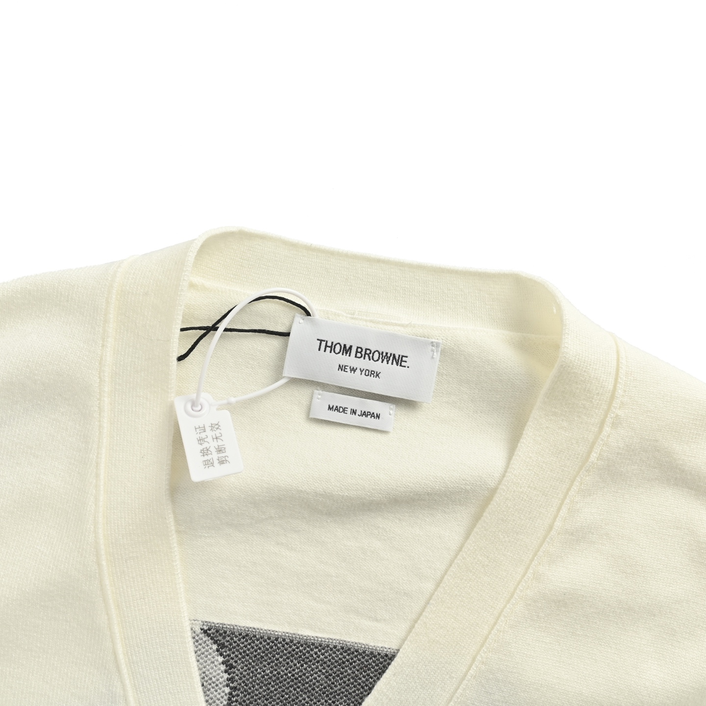 Thom Browne/汤姆布朗 25Fw 煎饼人图案提花开衫毛衣-Chinese UA Cheap High Quatity Brand Clothes Bags handbags Sneakers wholesale wholesaler seller from China Factory suppliers Fashion Clothing Shoes best Quality Beautiful Price Thom Browne/汤姆布朗 25Fw 煎饼人图案提花开衫毛衣