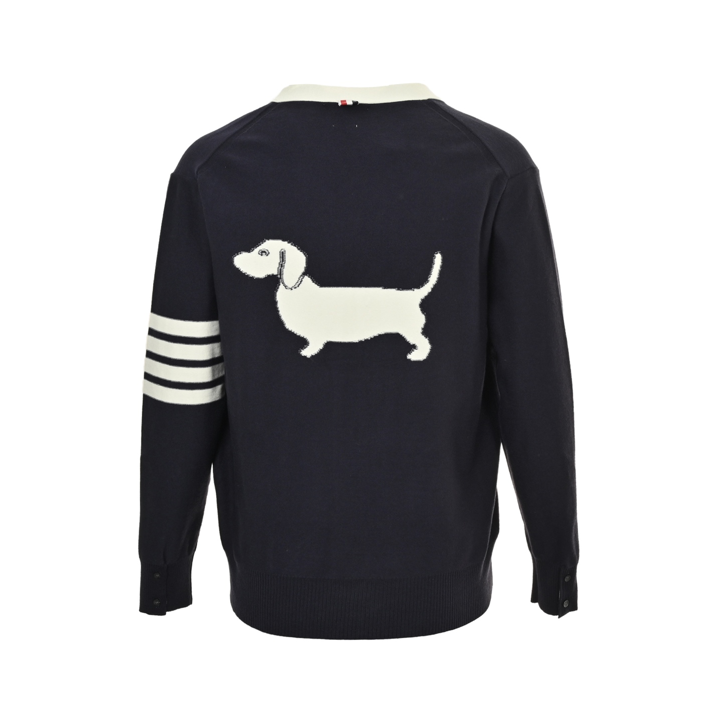 Thom Browne/汤姆布朗 25Fw 小狗提花开衫毛衣-Chinese UA Cheap High Quatity Brand Clothes Bags handbags Sneakers wholesale wholesaler seller from China Factory suppliers Fashion Clothing Shoes best Quality Beautiful Price Thom Browne/汤姆布朗 25Fw 小狗提花开衫毛衣