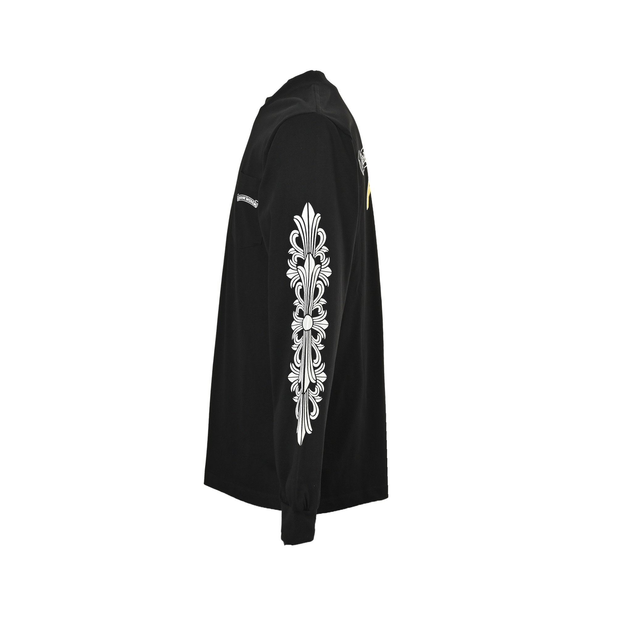 Chrome hearts/克罗心 涂鸦字母限定梵文印花长袖 黑色/白色-Chinese UA Cheap High Quatity Brand Clothes Bags handbags Sneakers wholesale wholesaler seller from China Factory suppliers Fashion Clothing Shoes best Quality Beautiful Price Chrome hearts/克罗心 涂鸦字母限定梵文印花长袖 黑色/白色