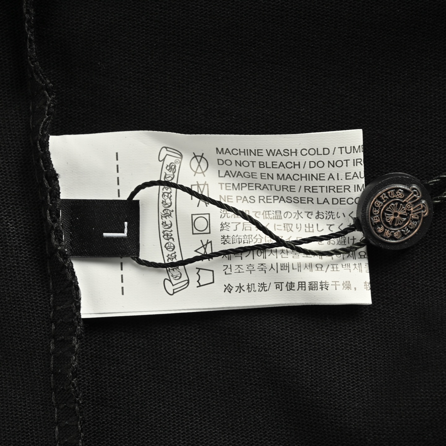 Chrome hearts/克罗心 涂鸦字母限定梵文印花长袖 黑色/白色-Chinese UA Cheap High Quatity Brand Clothes Bags handbags Sneakers wholesale wholesaler seller from China Factory suppliers Fashion Clothing Shoes best Quality Beautiful Price Chrome hearts/克罗心 涂鸦字母限定梵文印花长袖 黑色/白色