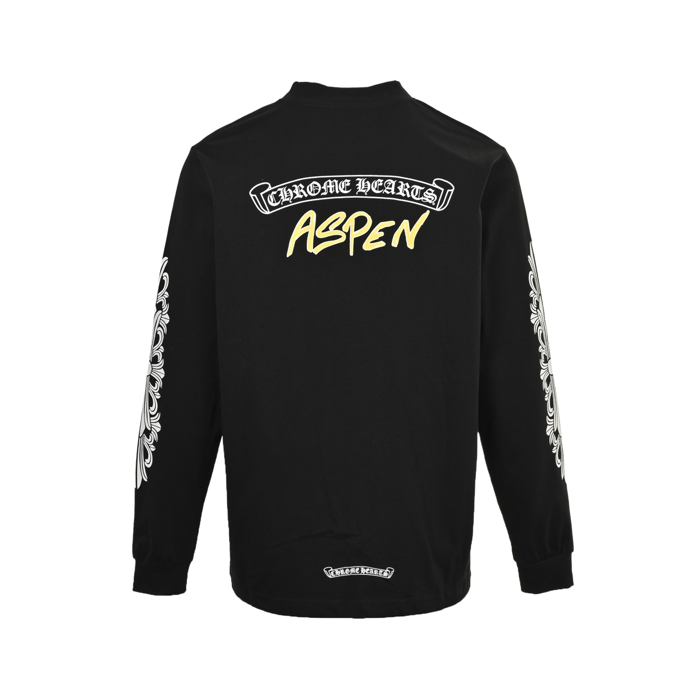 Chrome hearts/克罗心 涂鸦字母限定梵文印花长袖 黑色/白色-Chinese UA Cheap High Quatity Brand Clothes Bags handbags Sneakers wholesale wholesaler seller from China Factory suppliers Fashion Clothing Shoes best Quality Beautiful Price Chrome hearts/克罗心 涂鸦字母限定梵文印花长袖 黑色/白色