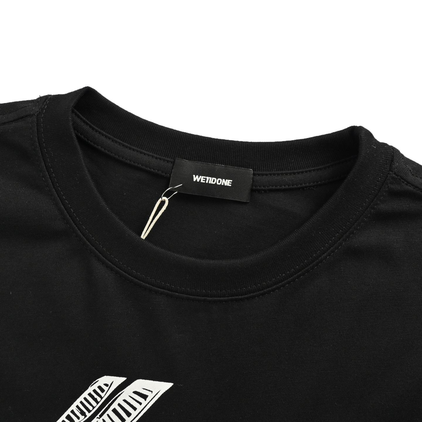 We11 Done 手绘弹幕logo长袖T恤-Chinese UA Cheap High Quatity Brand Clothes Bags handbags Sneakers wholesale wholesaler seller from China Factory suppliers Fashion Clothing Shoes best Quality Beautiful Price We11 Done 手绘弹幕logo长袖T恤