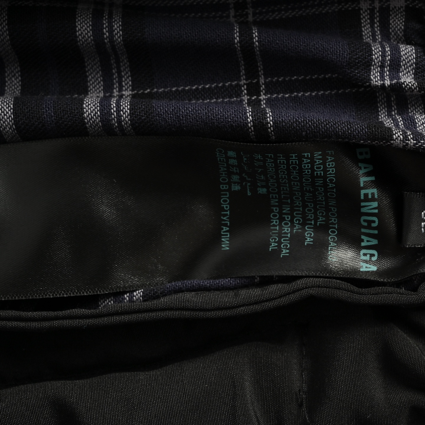 Balenciaga//巴黎世家 25Fw 蓝格纹贴布绣套装长裤-Chinese UA Cheap High Quatity Brand Clothes Bags handbags Sneakers wholesale wholesaler seller from China Factory suppliers Fashion Clothing Shoes best Quality Beautiful Price Balenciaga//巴黎世家 25Fw 蓝格纹贴布绣套装长裤