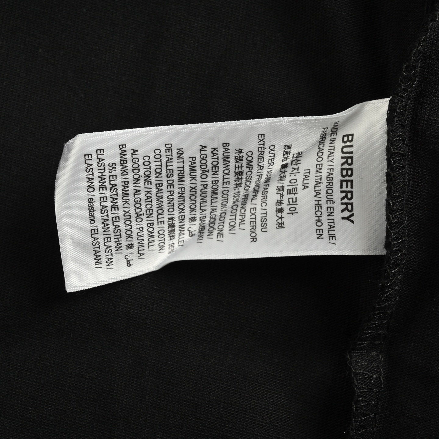 Burberry/巴宝莉 胸前格纹战马长袖T恤 黑色 白色-Chinese UA Cheap High Quatity Brand Clothes Bags handbags Sneakers wholesale wholesaler seller from China Factory suppliers Fashion Clothing Shoes best Quality Beautiful Price Burberry/巴宝莉 胸前格纹战马长袖T恤 黑色 白色