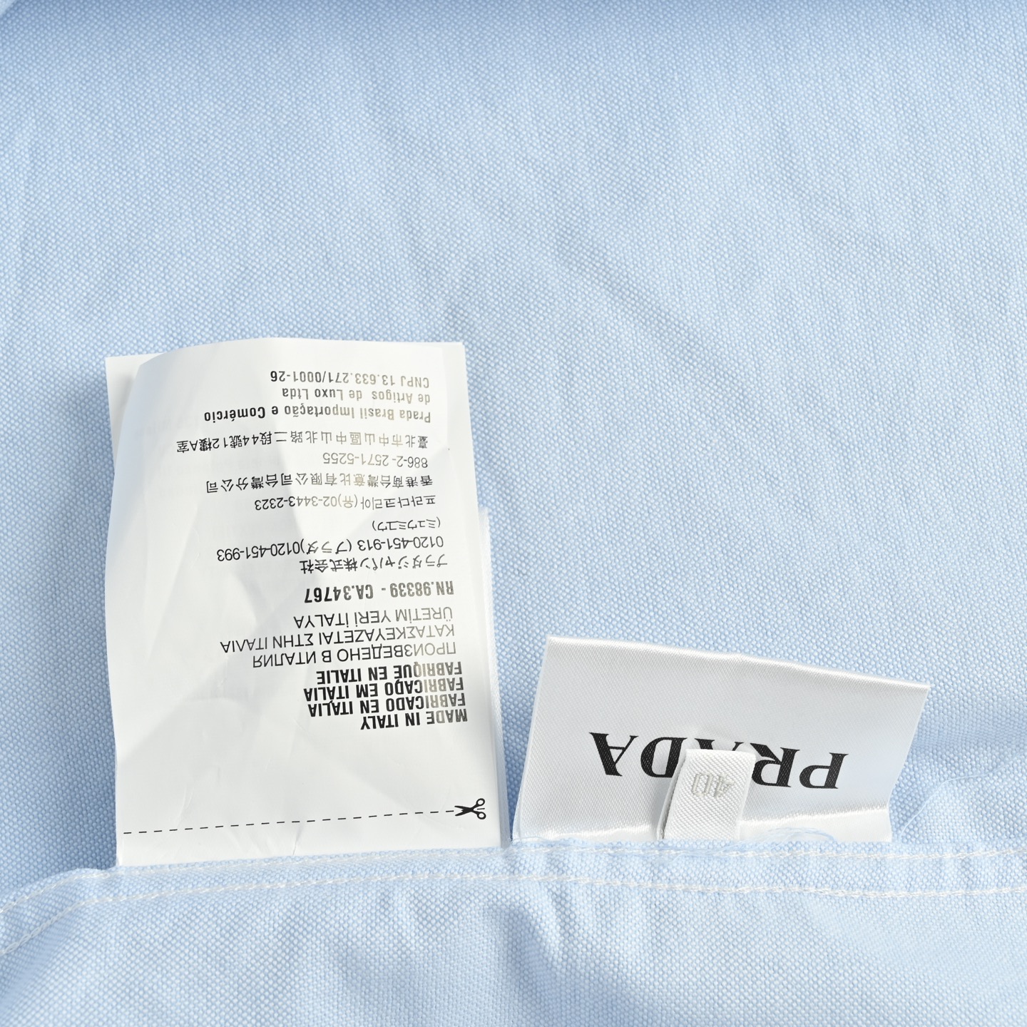 Prada/普拉达 25Fw 圆标刺绣长袖衬衫-Chinese UA Cheap High Quatity Brand Clothes Bags handbags Sneakers wholesale wholesaler seller from China Factory suppliers Fashion Clothing Shoes best Quality Beautiful Price Prada/普拉达 25Fw 圆标刺绣长袖衬衫