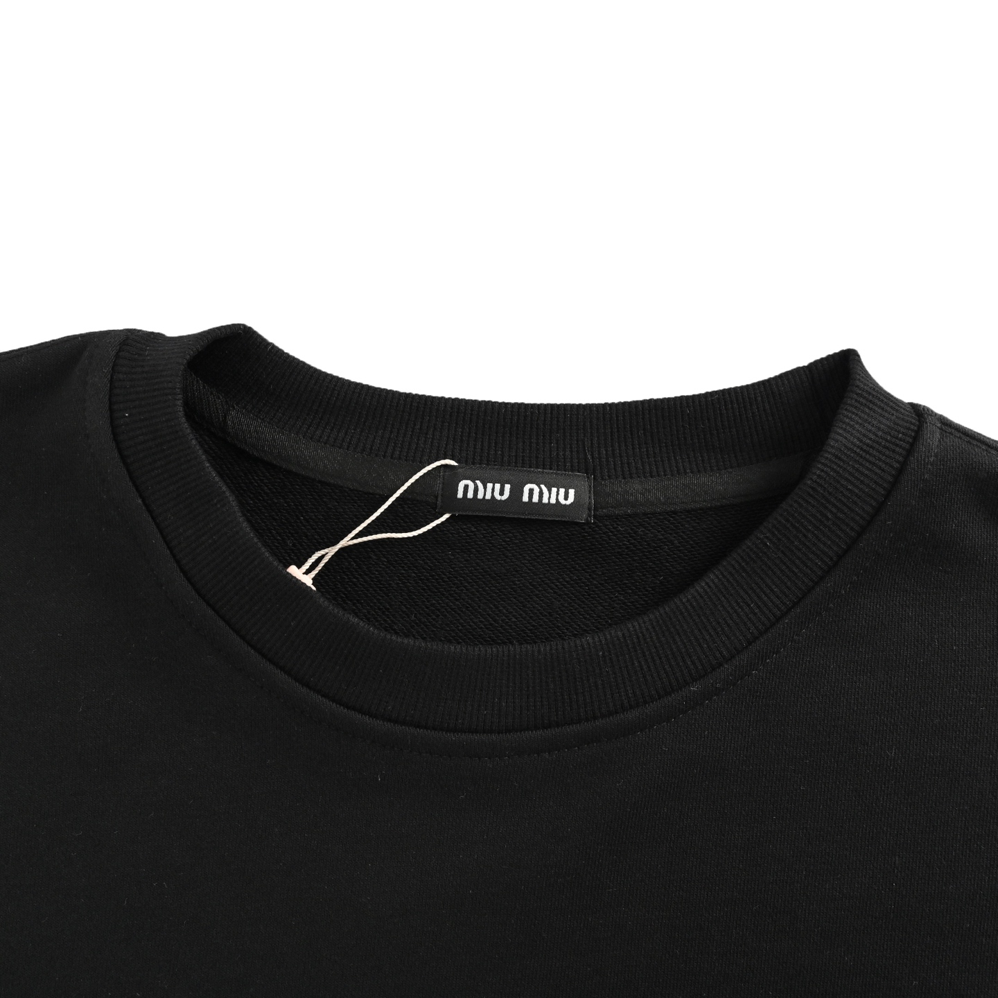 Miu Miu/缪缪 25Fw 烫钻字母圆领卫衣-Chinese UA Cheap High Quatity Brand Clothes Bags handbags Sneakers wholesale wholesaler seller from China Factory suppliers Fashion Clothing Shoes best Quality Beautiful Price Miu Miu/缪缪 25Fw 烫钻字母圆领卫衣