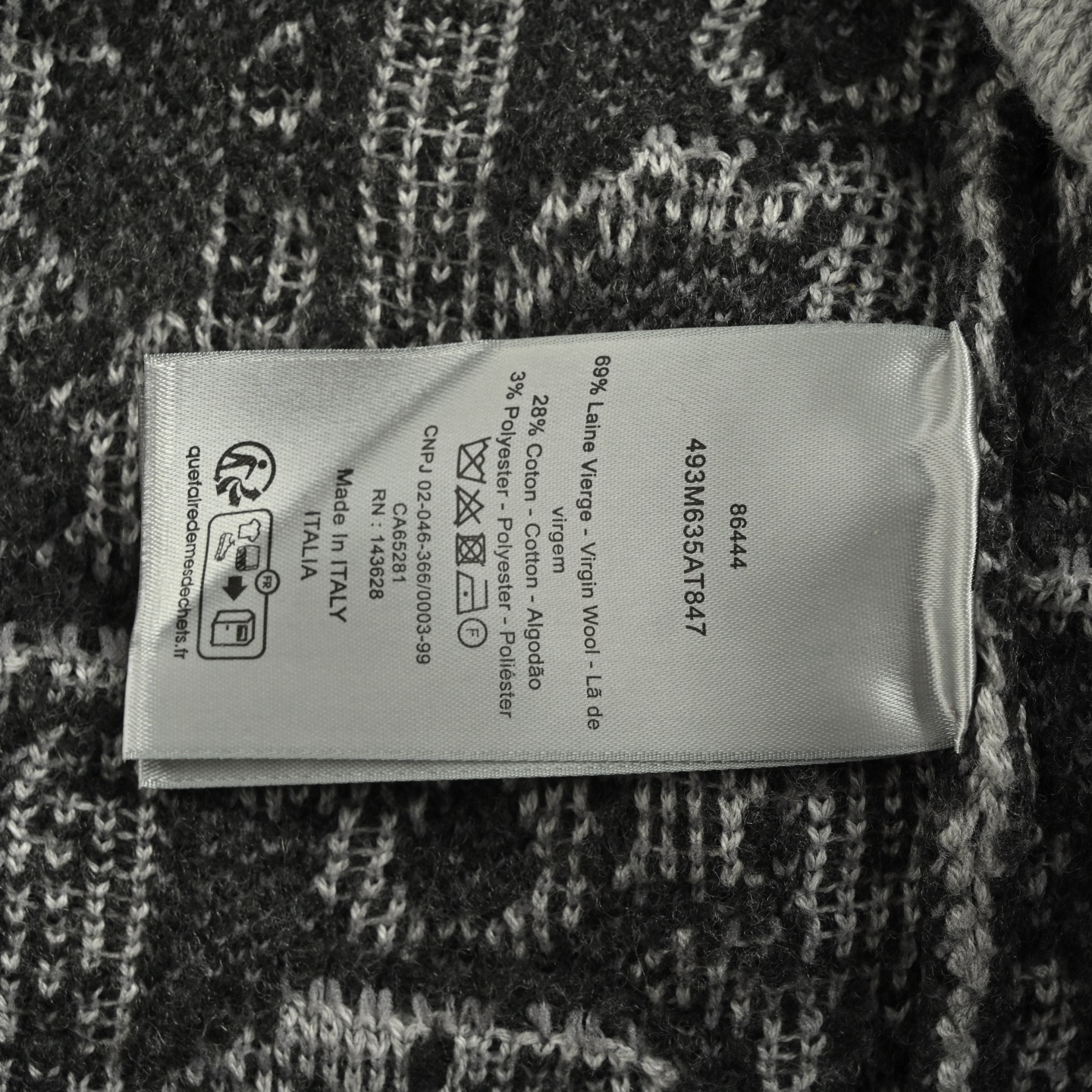 Dior/迪奥 25Fw 老花毛领绣提花拉链圆领毛衣 Dior/迪奥 25Fw 老花毛领绣提花拉链圆领毛衣
