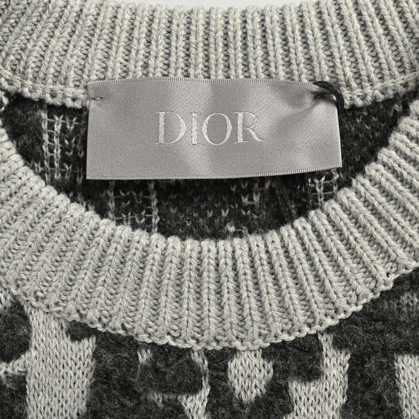Dior/迪奥 25Fw 老花毛领绣提花拉链圆领毛衣 Dior/迪奥 25Fw 老花毛领绣提花拉链圆领毛衣