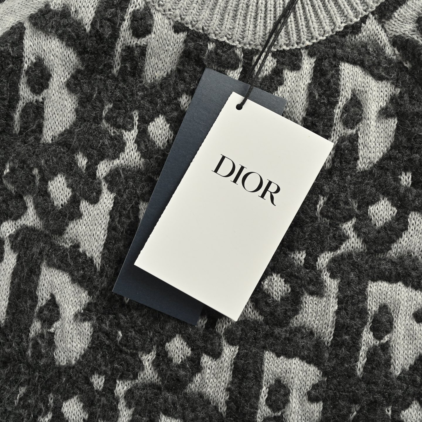 Dior/迪奥 25Fw 老花毛领绣提花拉链圆领毛衣 Dior/迪奥 25Fw 老花毛领绣提花拉链圆领毛衣