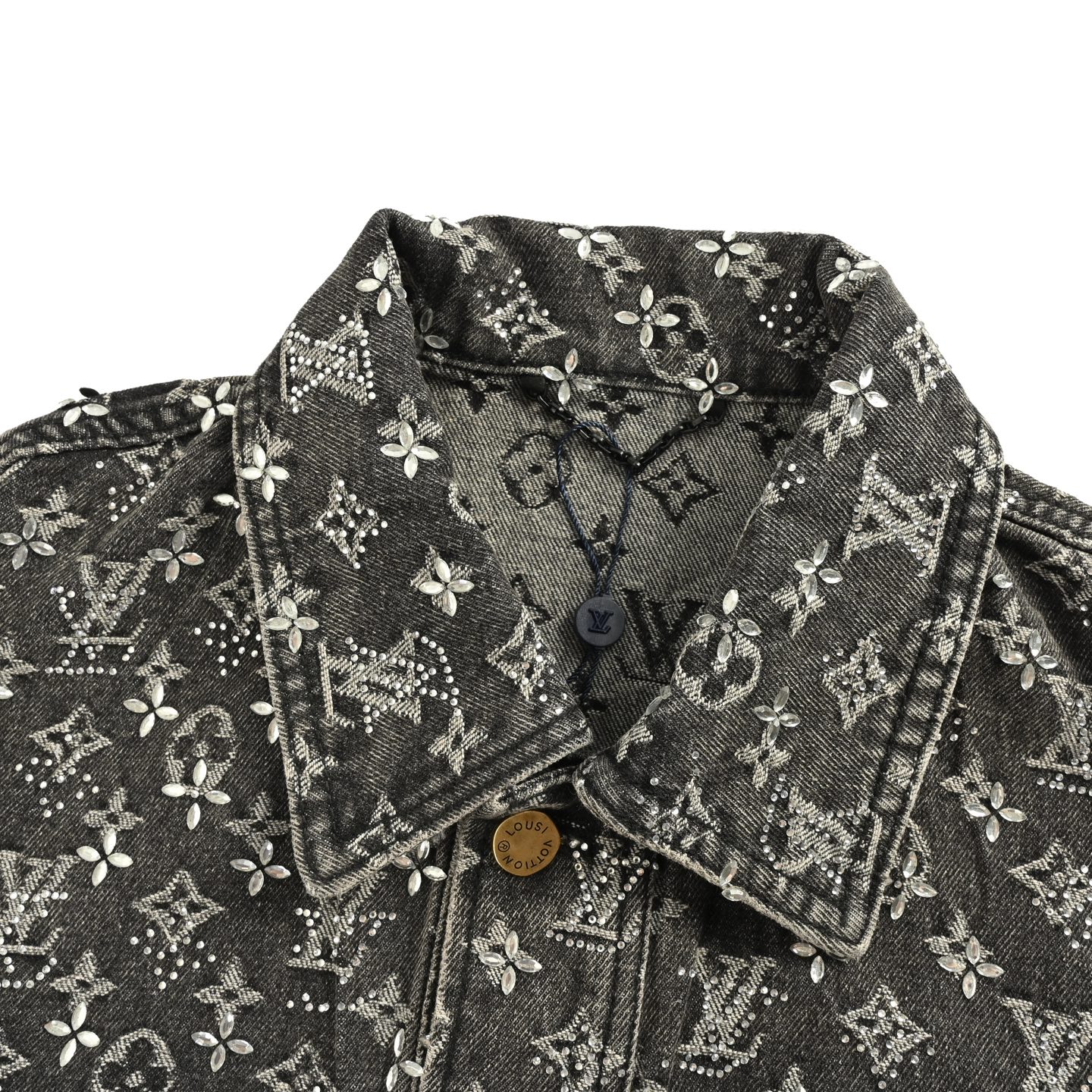 Louis Vuitton/路易威登 25Fw 老花满印烫钻牛仔外套-Chinese UA Cheap High Quatity Brand Clothes Bags handbags Sneakers wholesale wholesaler seller from China Factory suppliers Fashion Clothing Shoes best Quality Beautiful Price Louis Vuitton/路易威登 25Fw 老花满印烫钻牛仔外套