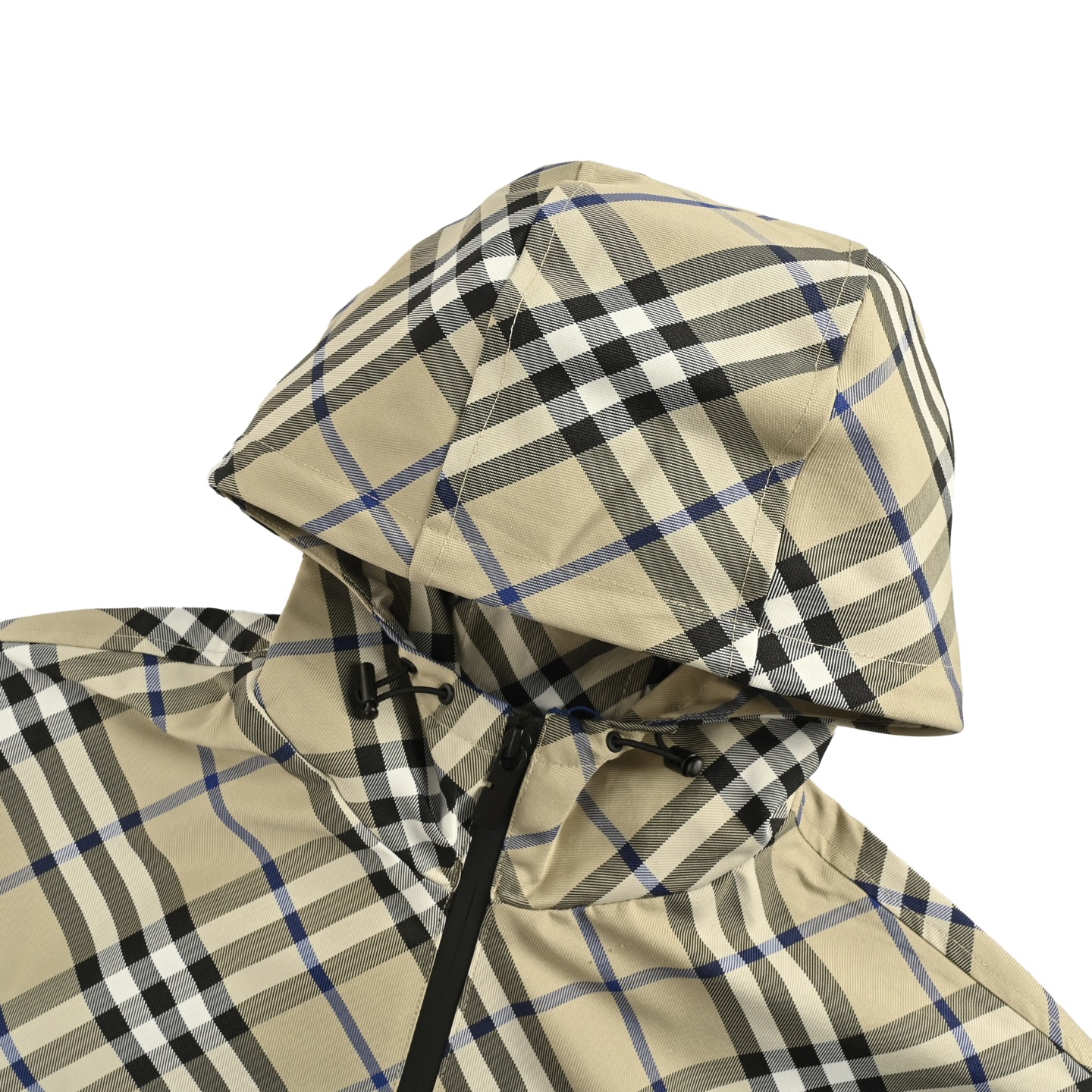 Burberry/巴宝莉 25Fw 战马刺绣格纹连帽冲锋衣外套 Burberry/巴宝莉 25Fw 战马刺绣格纹连帽冲锋衣外套