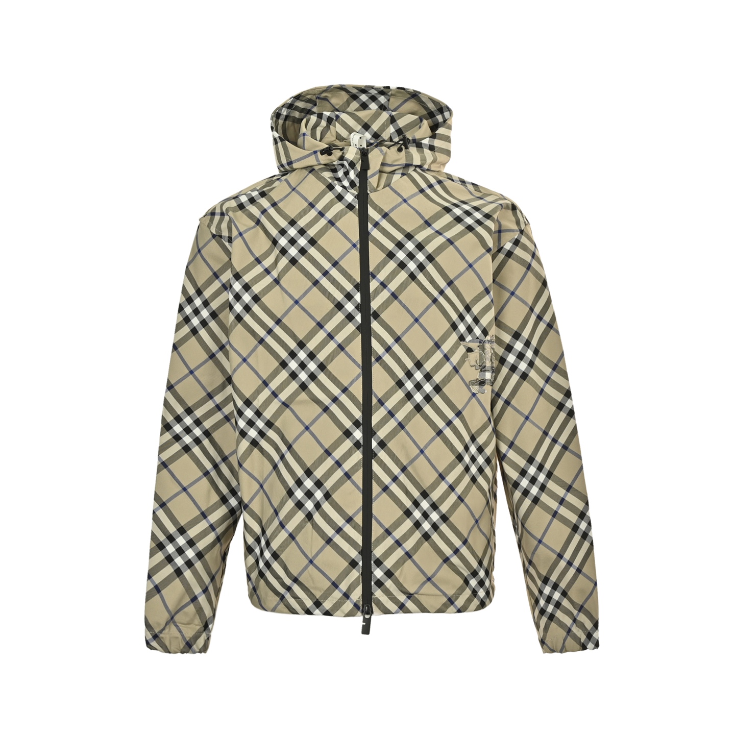 Burberry/巴宝莉 25Fw 战马刺绣格纹连帽冲锋衣外套 Burberry/巴宝莉 25Fw 战马刺绣格纹连帽冲锋衣外套