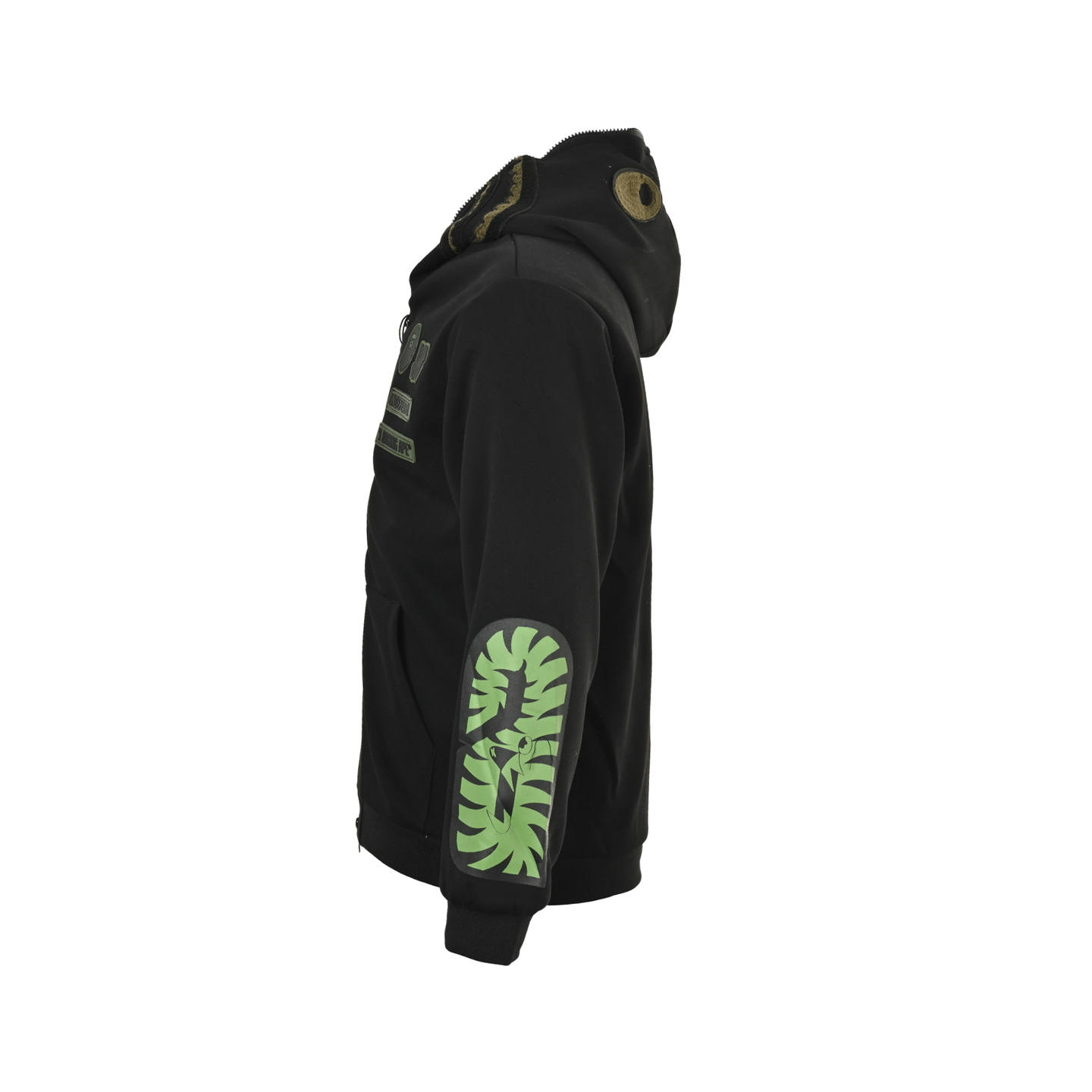 Bape 25Fw 迷彩拼接鲨鱼头多标拉链外套 Bape 25Fw 迷彩拼接鲨鱼头多标拉链外套