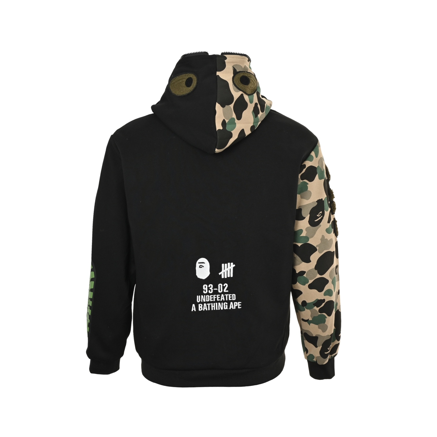 Bape 25Fw 迷彩拼接鲨鱼头多标拉链外套 Bape 25Fw 迷彩拼接鲨鱼头多标拉链外套