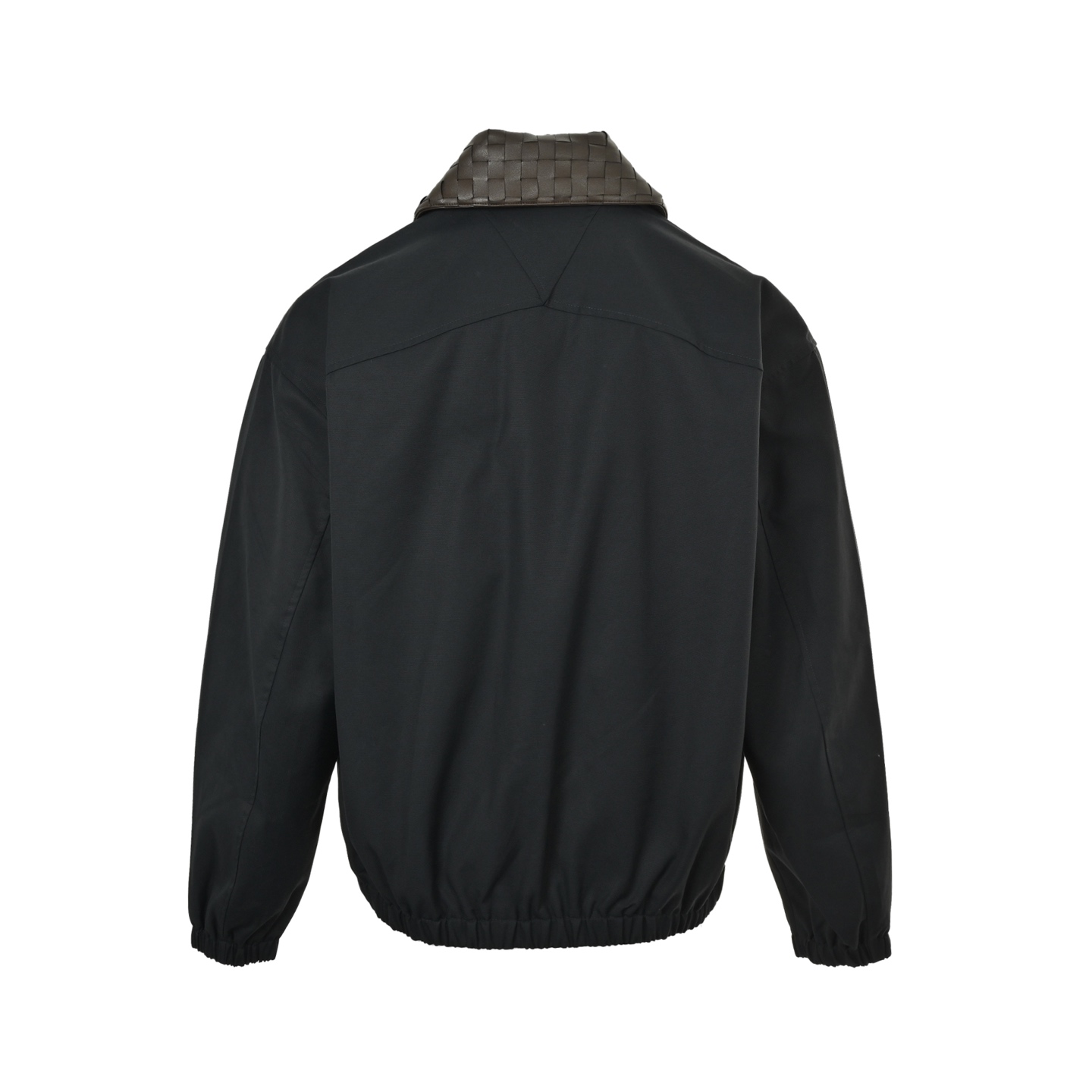 BOTTEGA VENETA/BV 编织皮领夹克外套 BOTTEGA VENETA/BV 编织皮领夹克外套