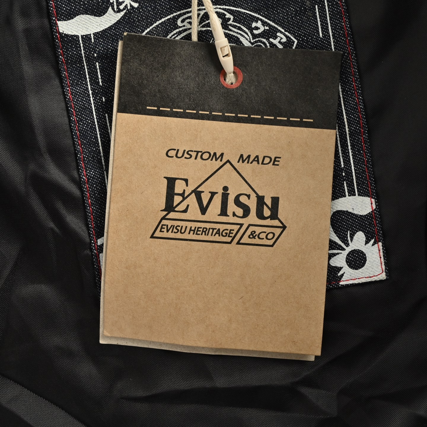 Evisu/福神 25Fw 满印家花达摩夹克外套-Chinese UA Cheap High Quatity Brand Clothes Bags handbags Sneakers wholesale wholesaler seller from China Factory suppliers Fashion Clothing Shoes best Quality Beautiful Price Evisu/福神 25Fw 满印家花达摩夹克外套