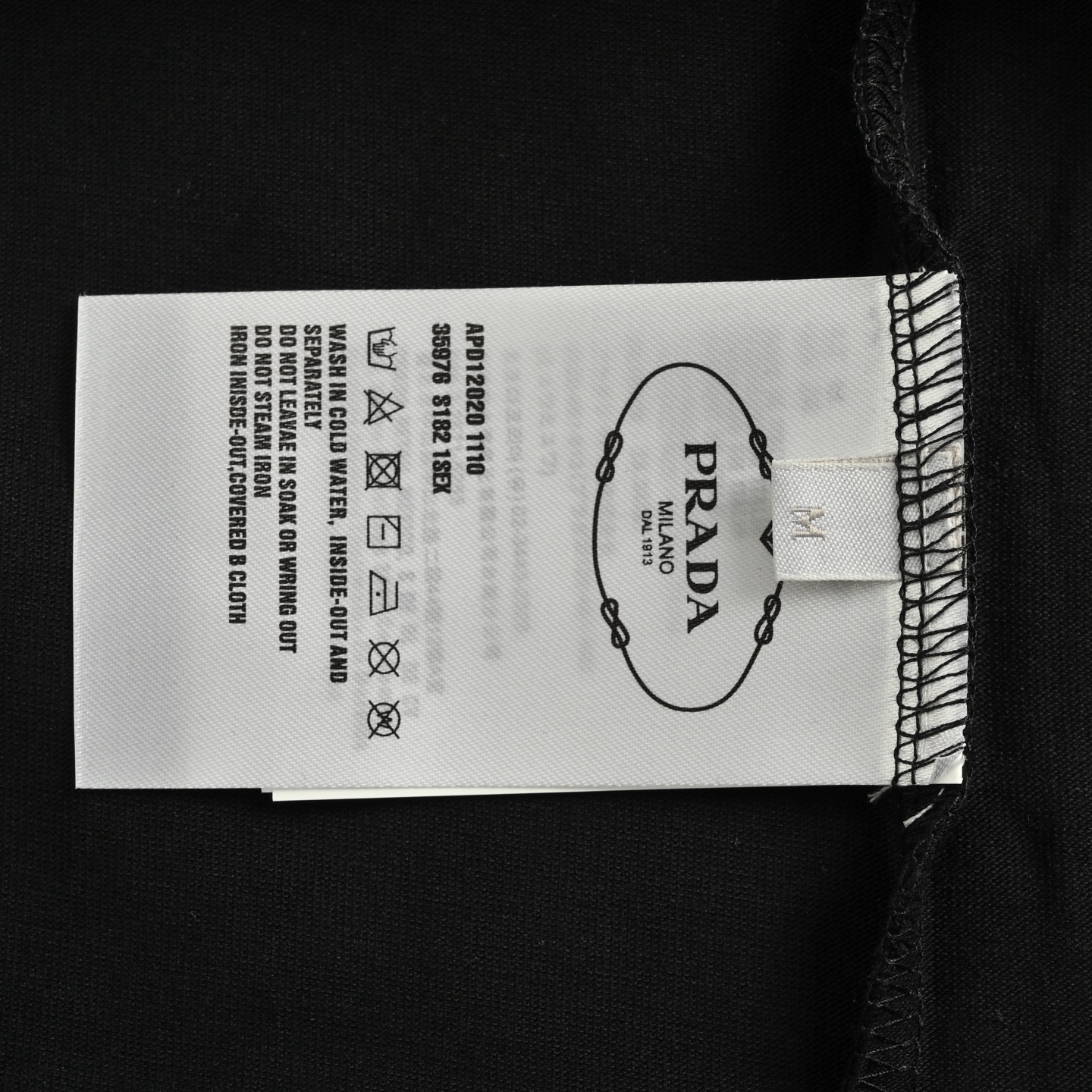 Prada/普拉达 25Fw 胸口三角标长袖T恤 Prada/普拉达 25Fw 胸口三角标长袖T恤