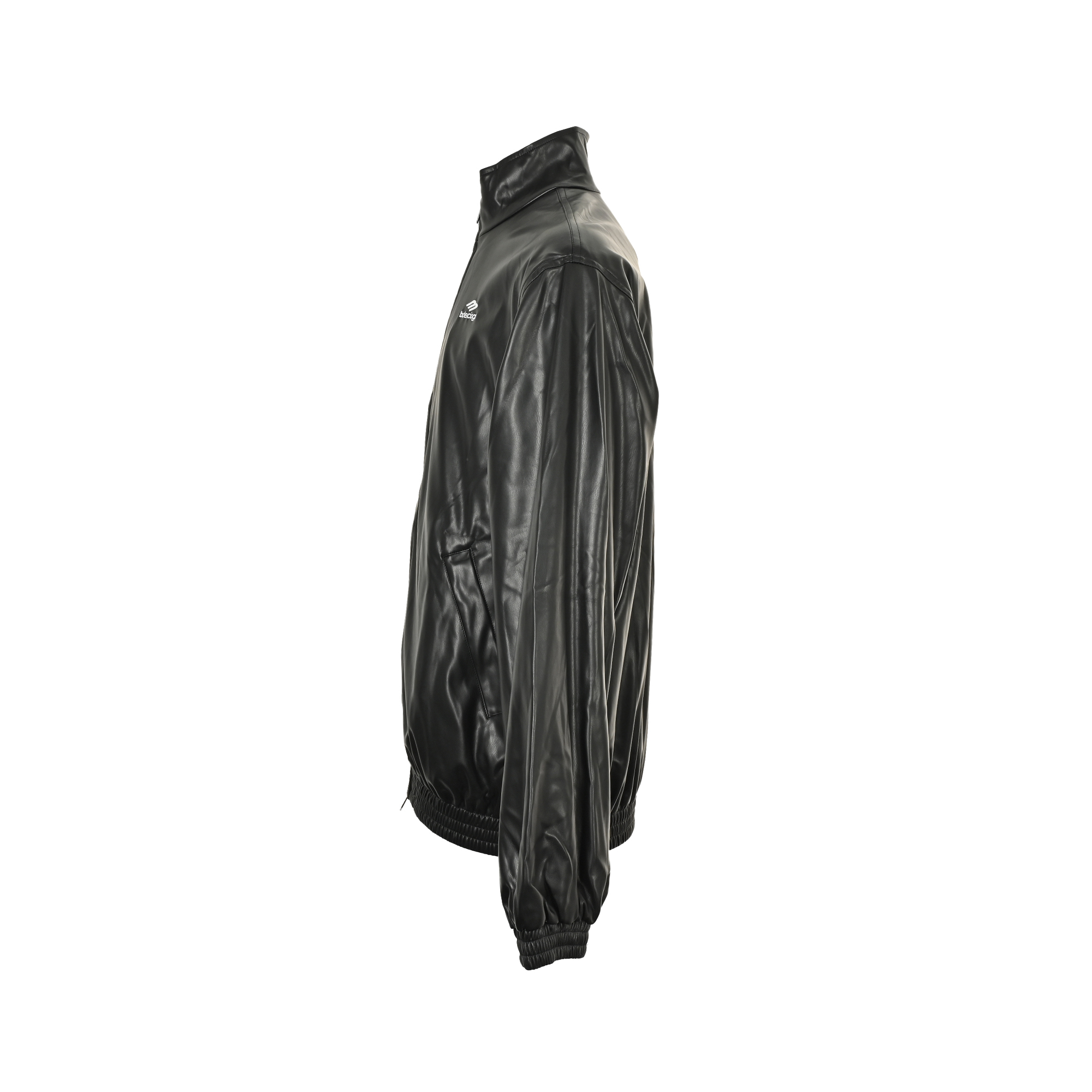 Balenciaga/巴黎世家 25Fw 刺绣立领皮衣夹克