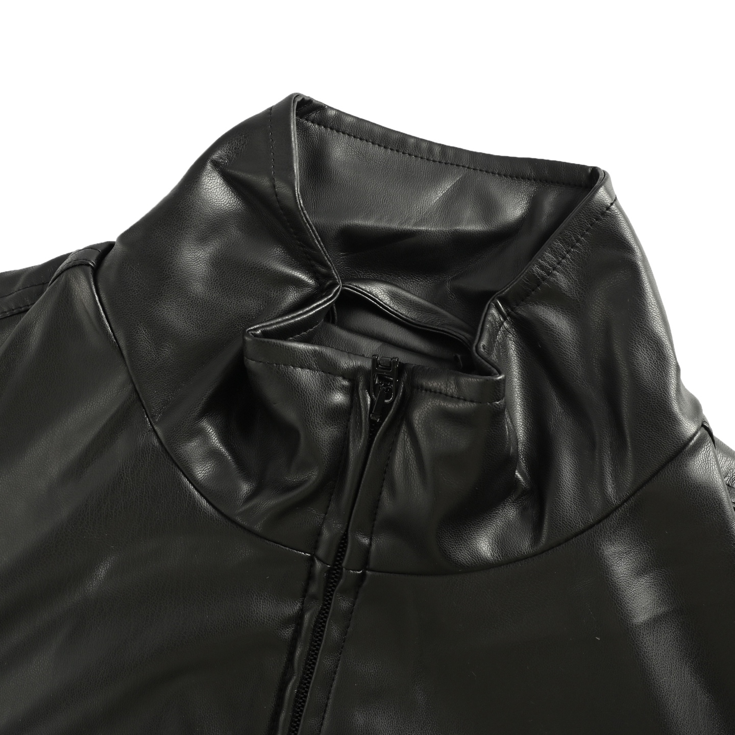 Balenciaga/巴黎世家 25Fw 刺绣立领皮衣夹克