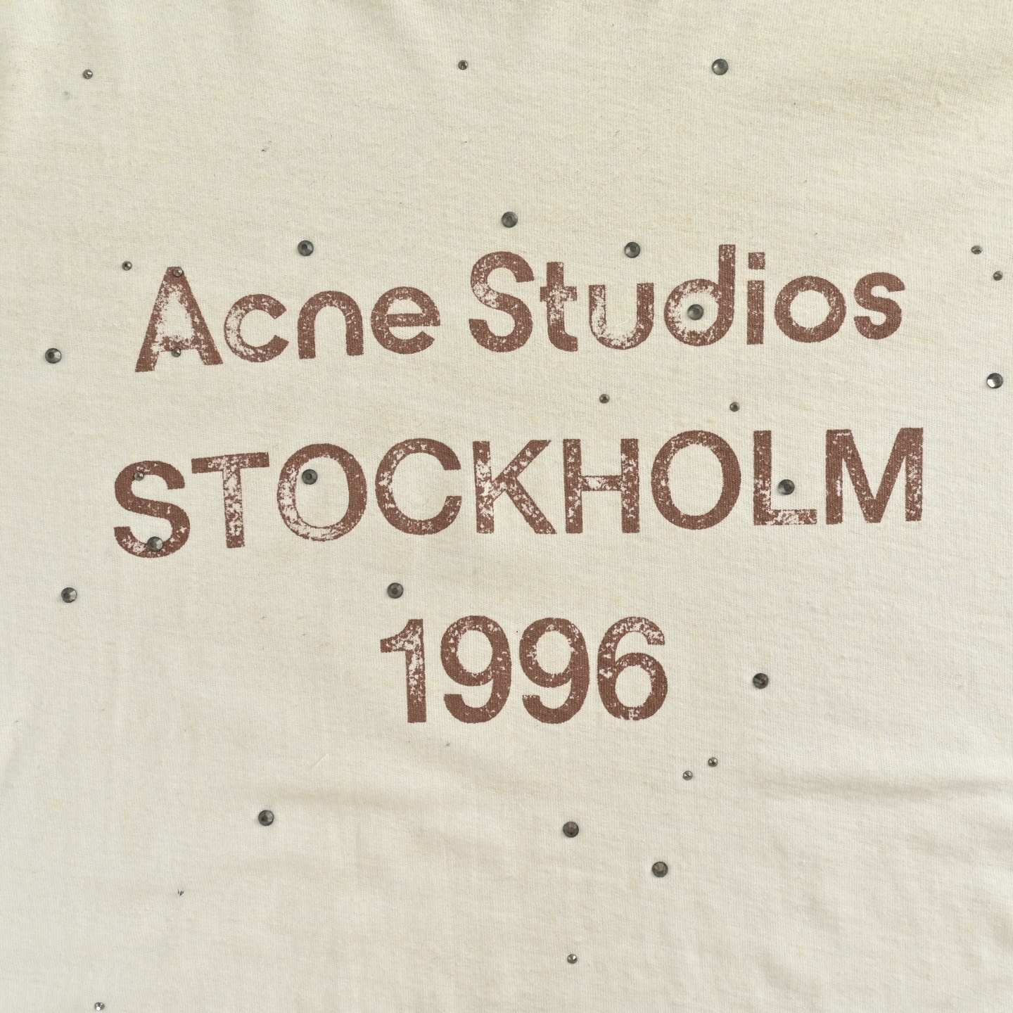 Acne Studios 25ss 1996烫钻斑驳字母印花长袖 Acne Studios 25ss 1996烫钻斑驳字母印花长袖