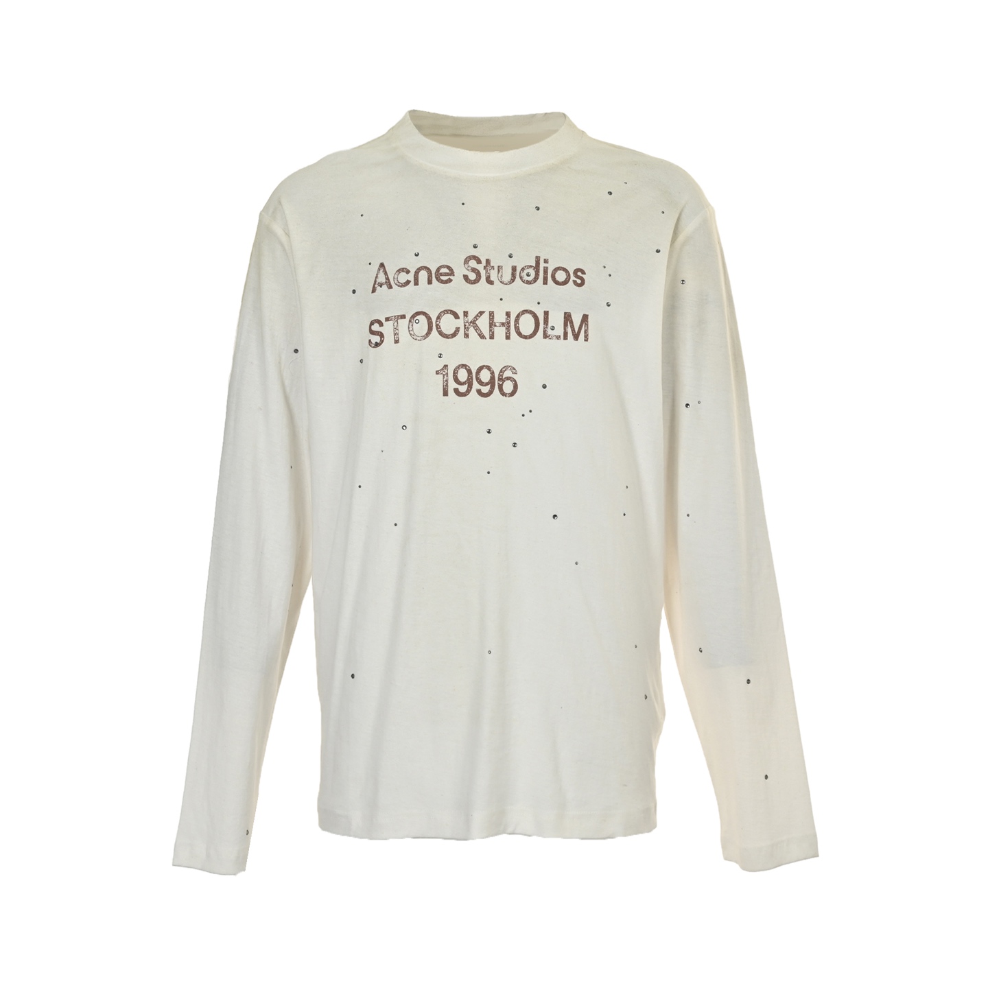 Acne Studios 25ss 1996烫钻斑驳字母印花长袖 Acne Studios 25ss 1996烫钻斑驳字母印花长袖