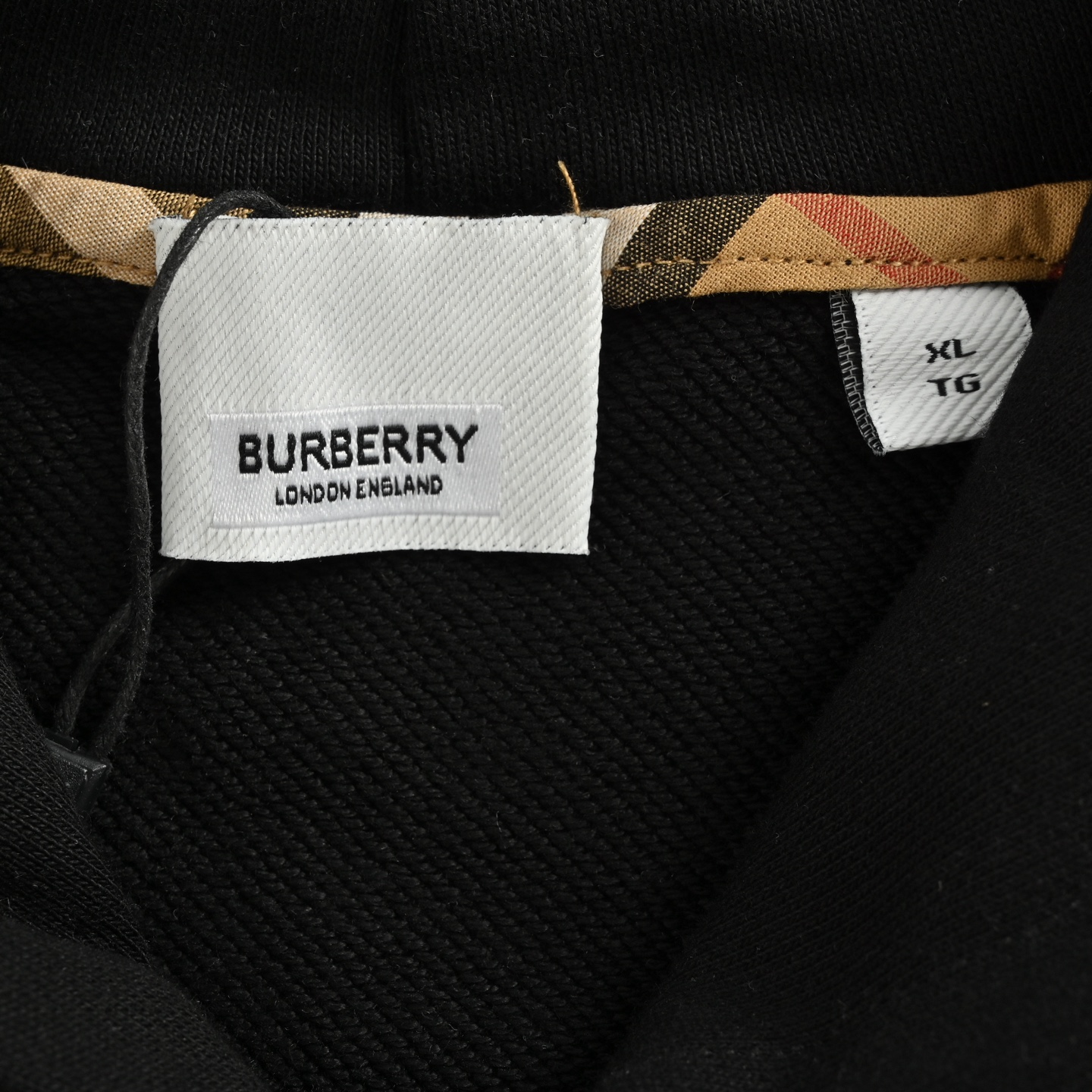 Burberry/巴宝莉 25Fw 格纹战马贴布刺绣连帽卫衣 Burberry/巴宝莉 25Fw 格纹战马贴布刺绣连帽卫衣