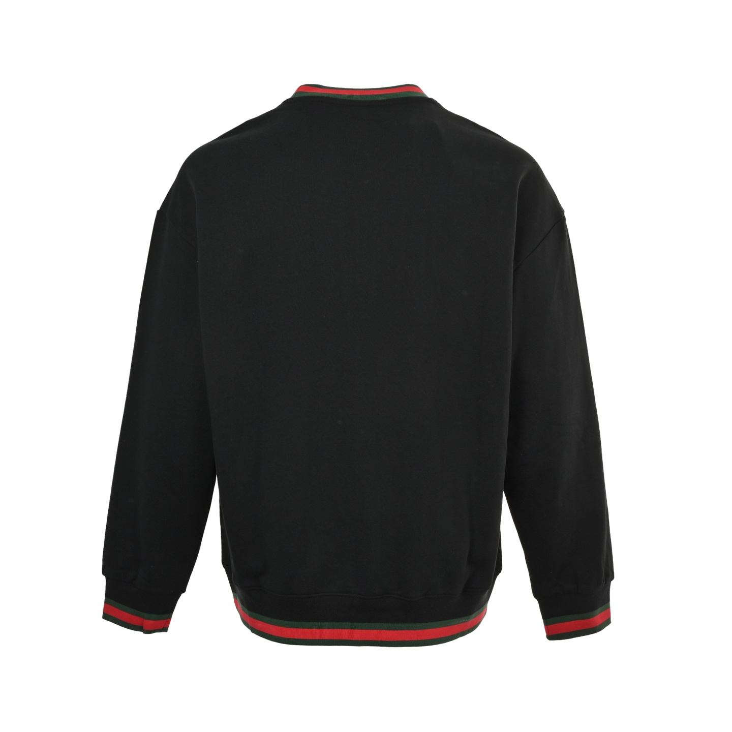 Gucci/古驰 25Fw 刺绣小标红绿螺纹圆领卫衣 Gucci/古驰 25Fw 刺绣小标红绿螺纹圆领卫衣