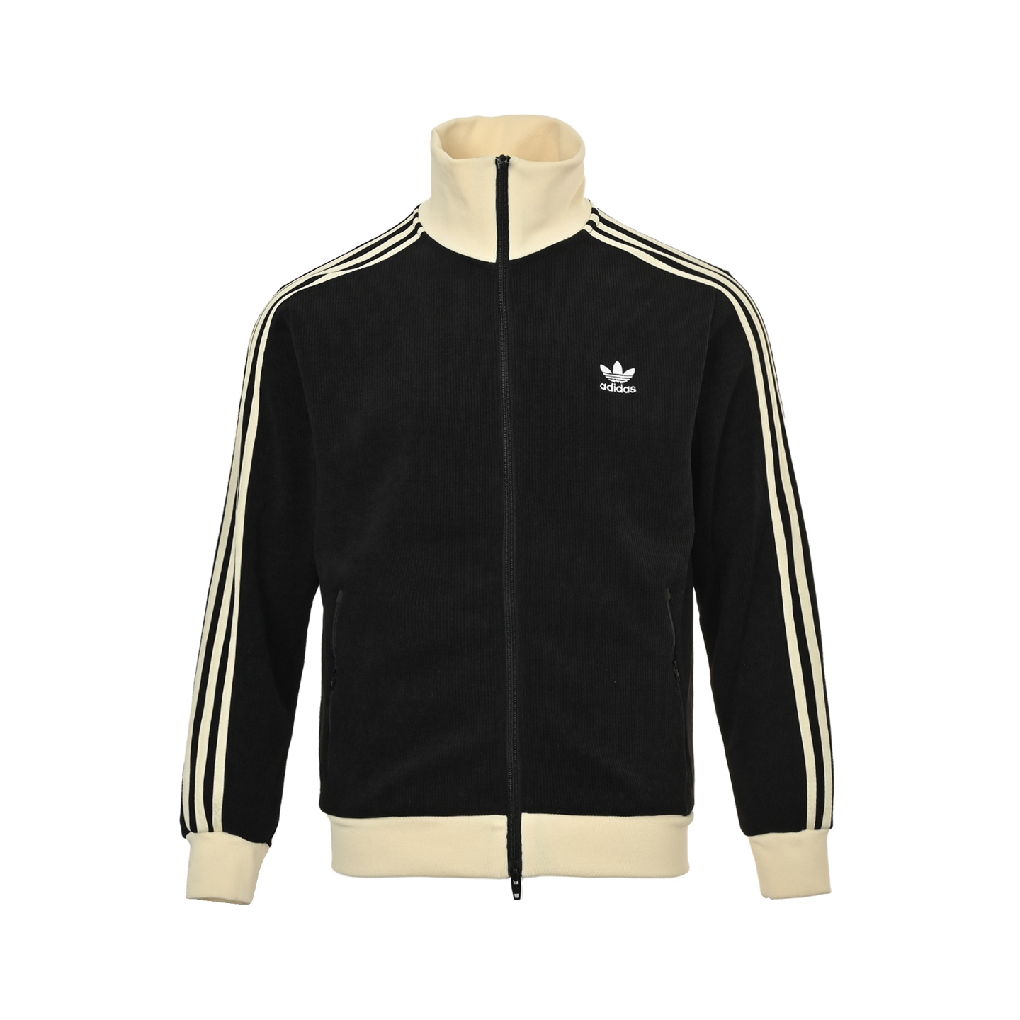 Adidas/阿迪达斯 三叶草刺绣复古立领夹克外套