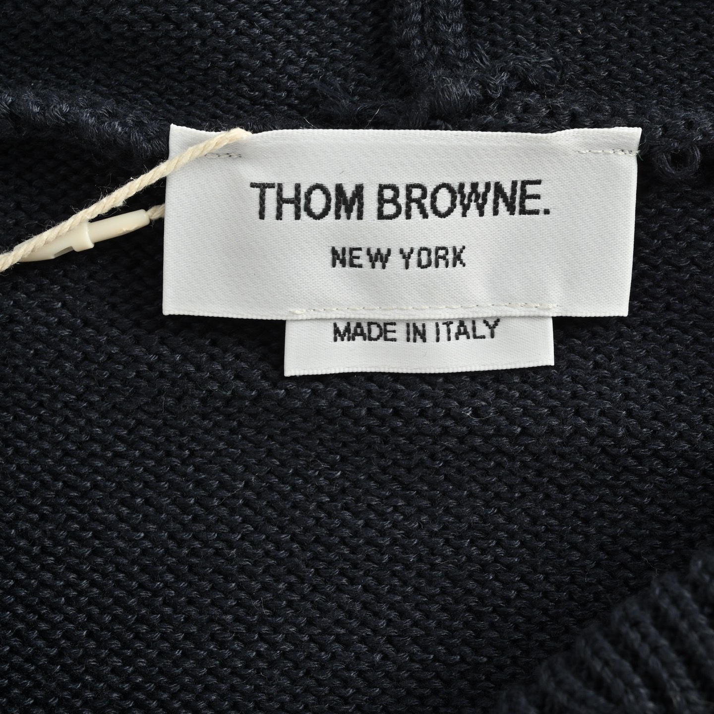 Thom Browne/汤姆布朗 25Fw 四杠帆船图案连帽毛衣外套 Thom Browne/汤姆布朗 25Fw 四杠帆船图案连帽毛衣外套