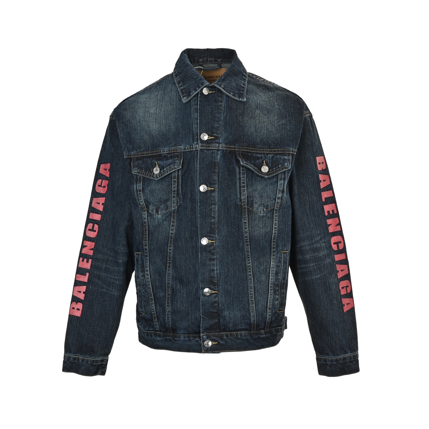 Balenciaga/巴黎世家 25Fw 情人节爱心红字母牛仔外套 Balenciaga/巴黎世家 25Fw 情人节爱心红字母牛仔外套