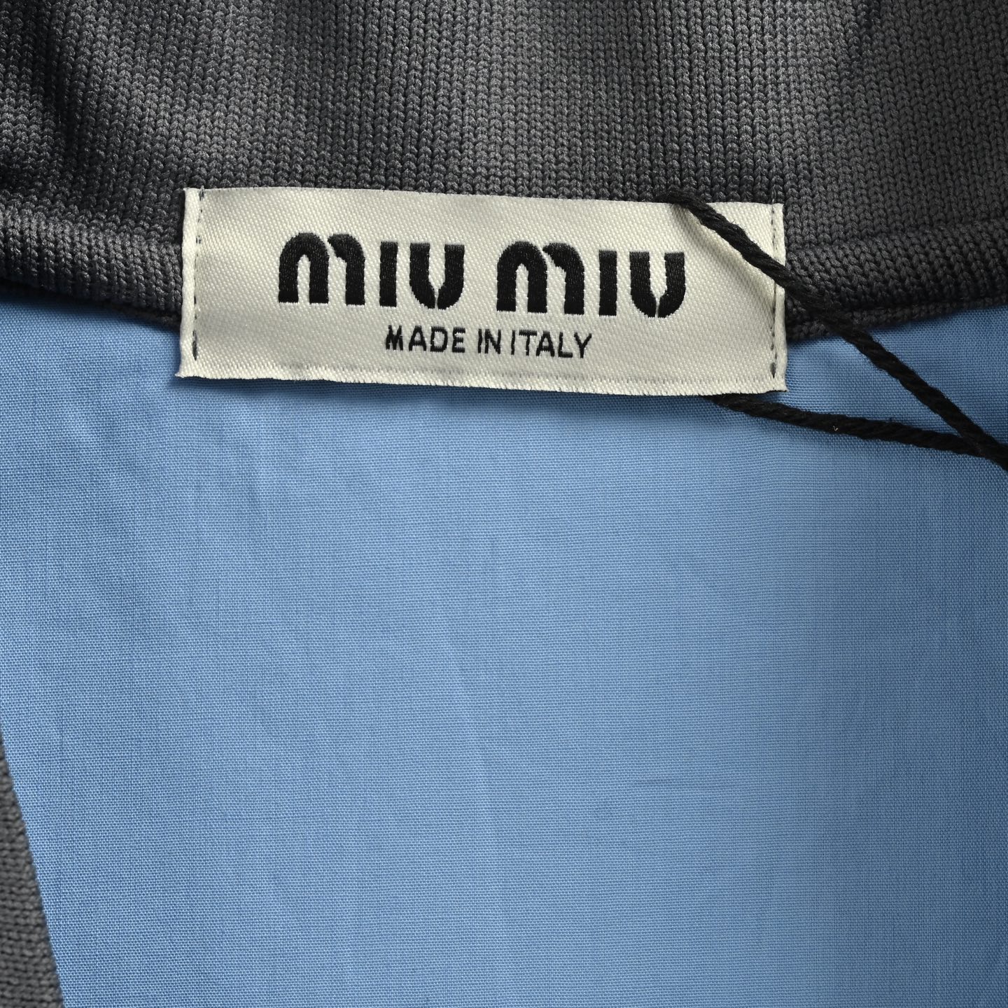 MiuMiu/缪缪 25Fw 假两层翻领针织开衫