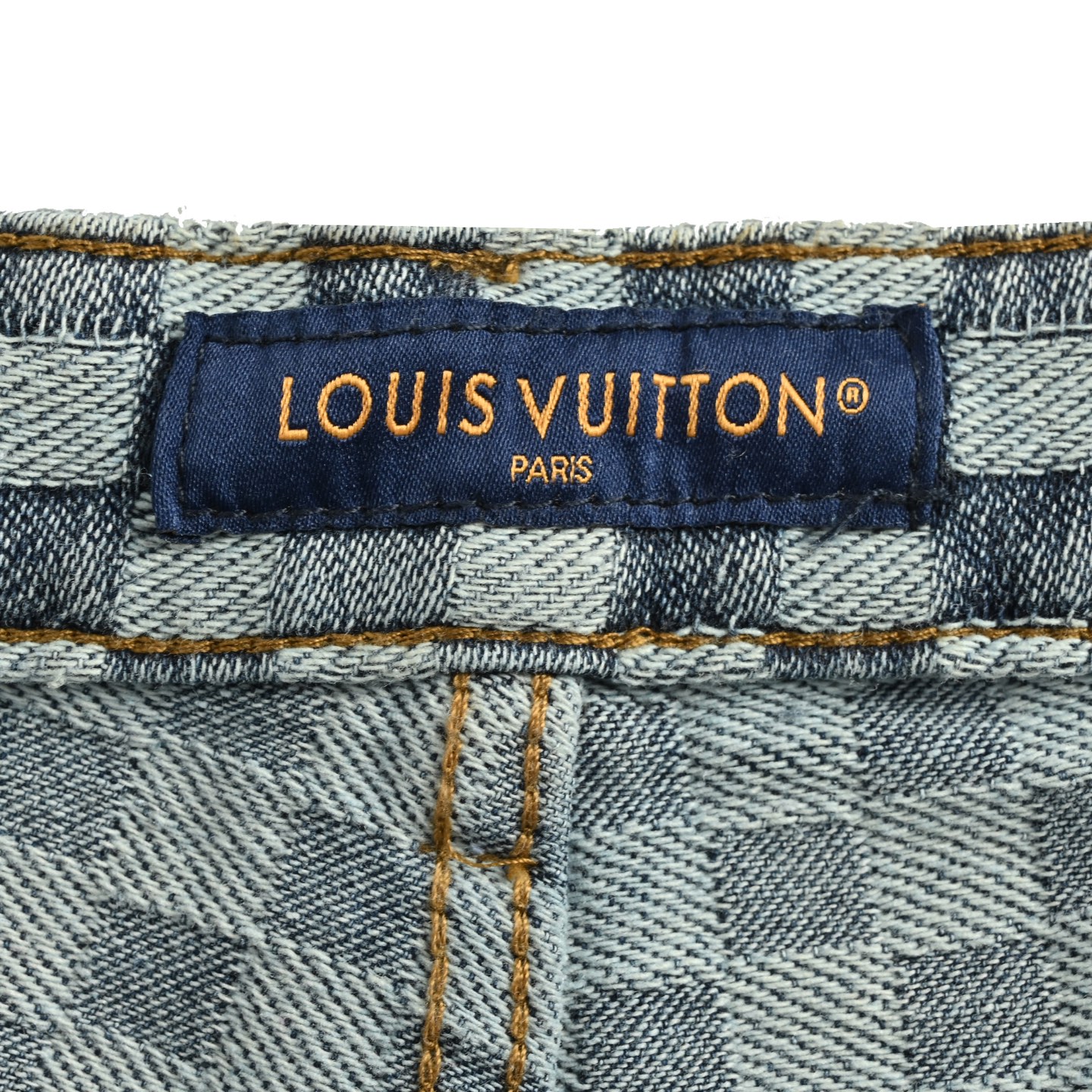 Louis Vuitton/路易威登 Nigo联名棋盘格提花牛仔裤