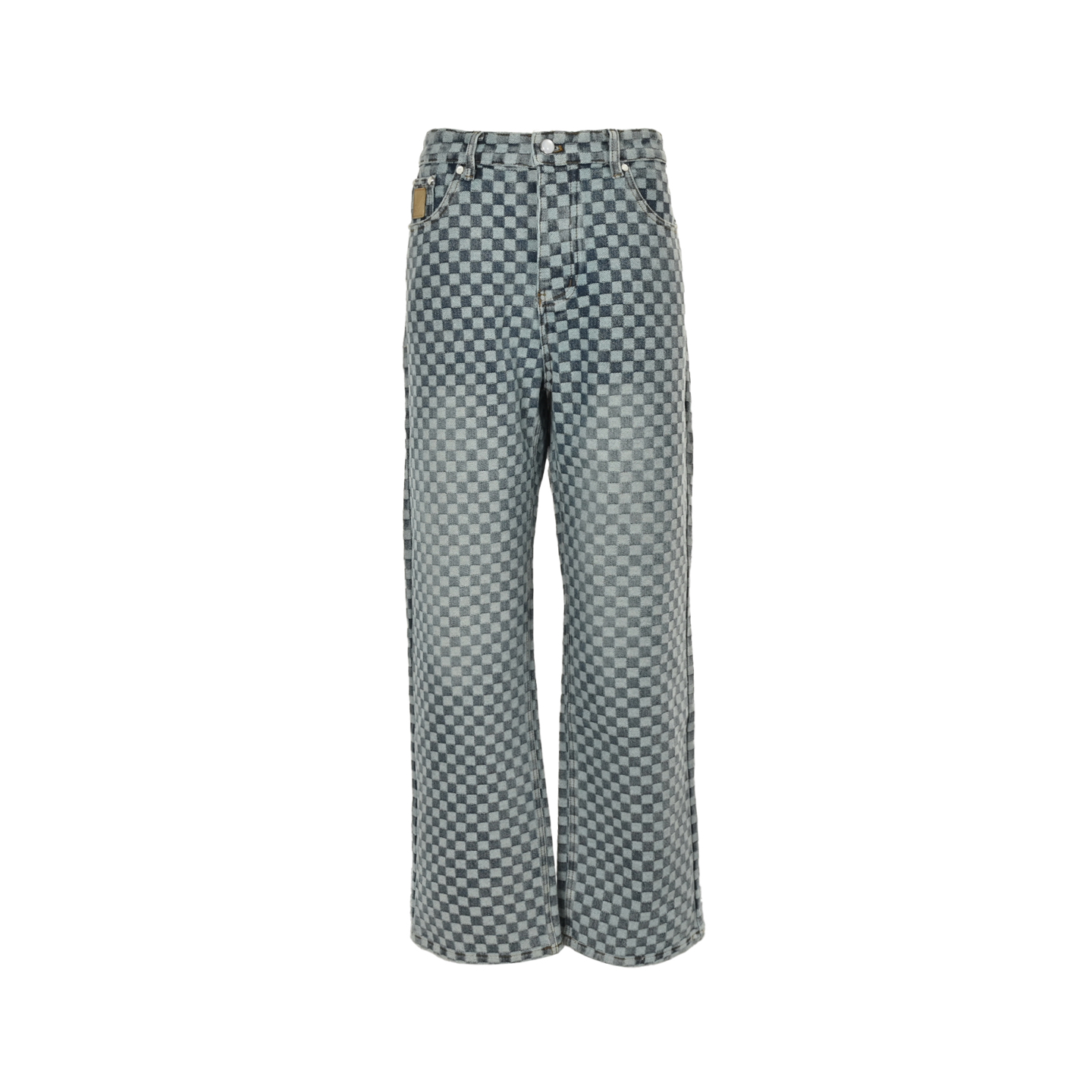 Louis Vuitton/路易威登 Nigo联名棋盘格提花牛仔裤