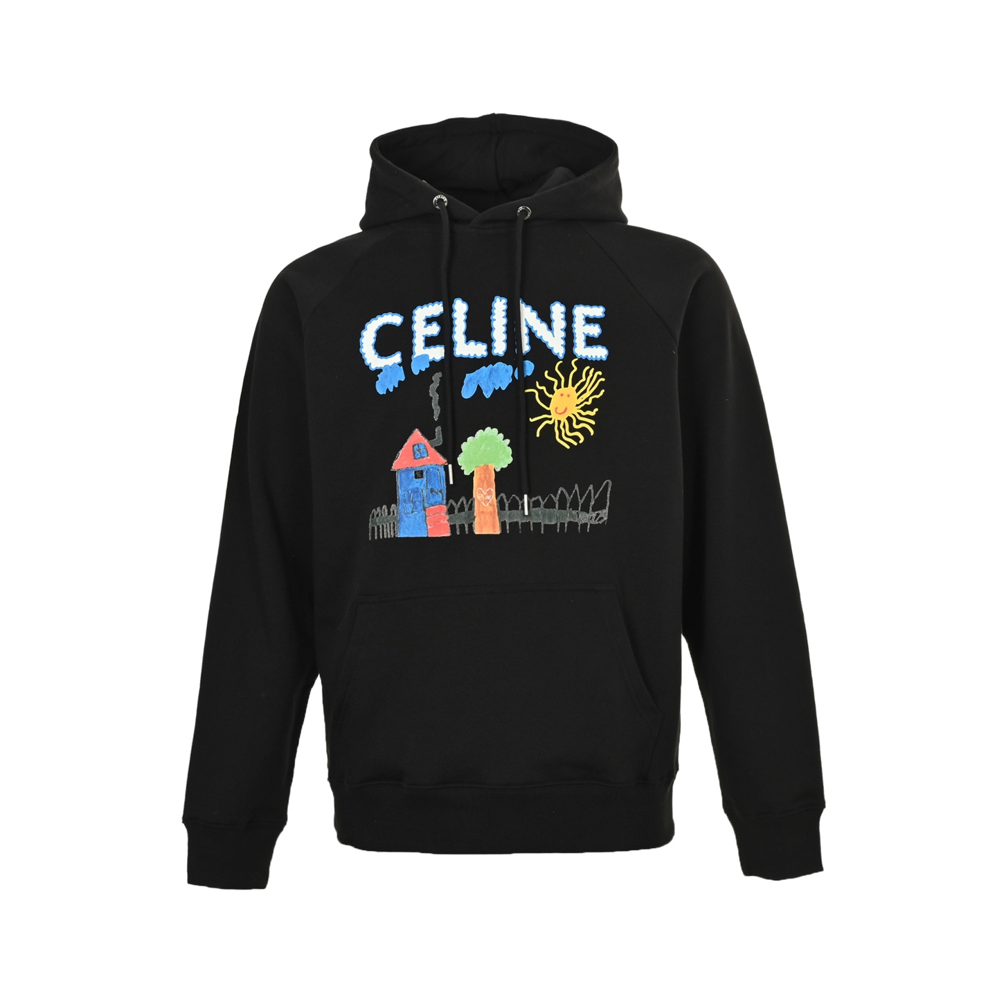 Celine/赛琳 25Fw 卡通涂鸦绘画印花连帽卫衣 Celine/赛琳 25Fw 卡通涂鸦绘画印花连帽卫衣