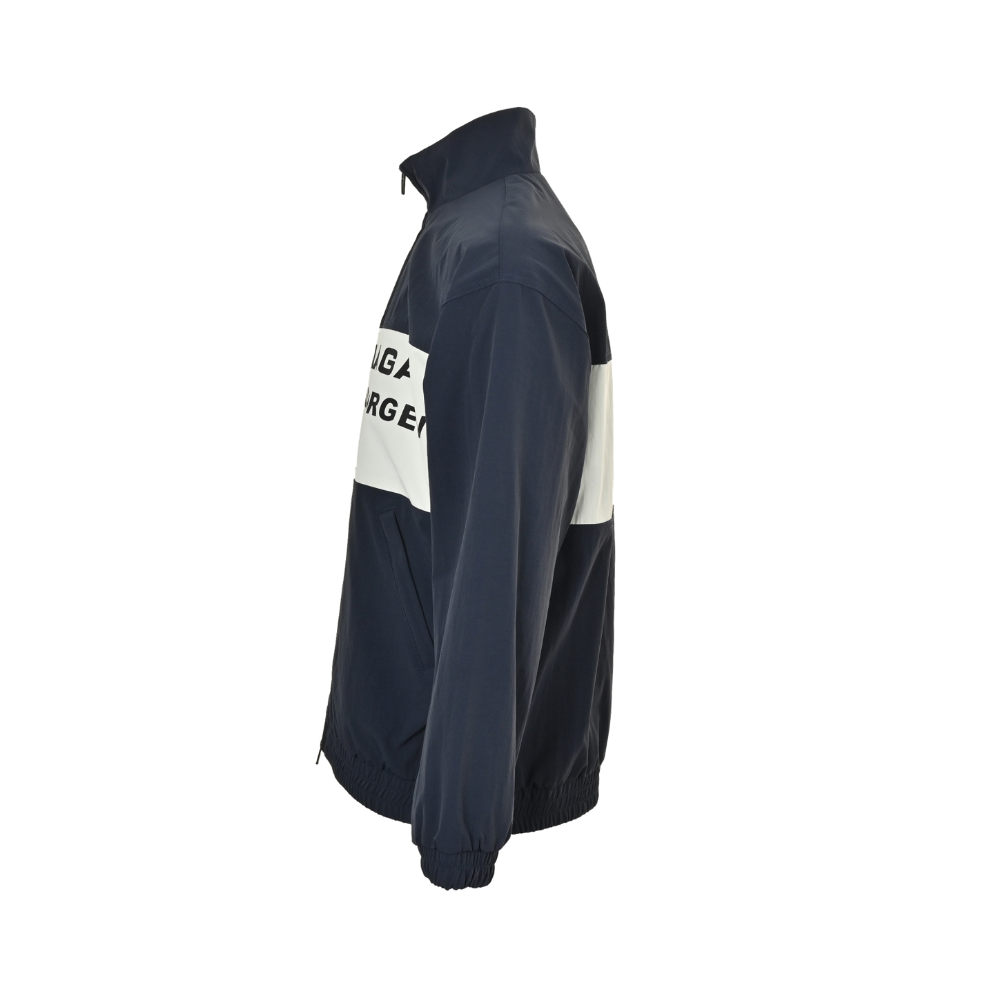 Balenciaga/巴黎世家 三拼色双环印花立领夹克外套