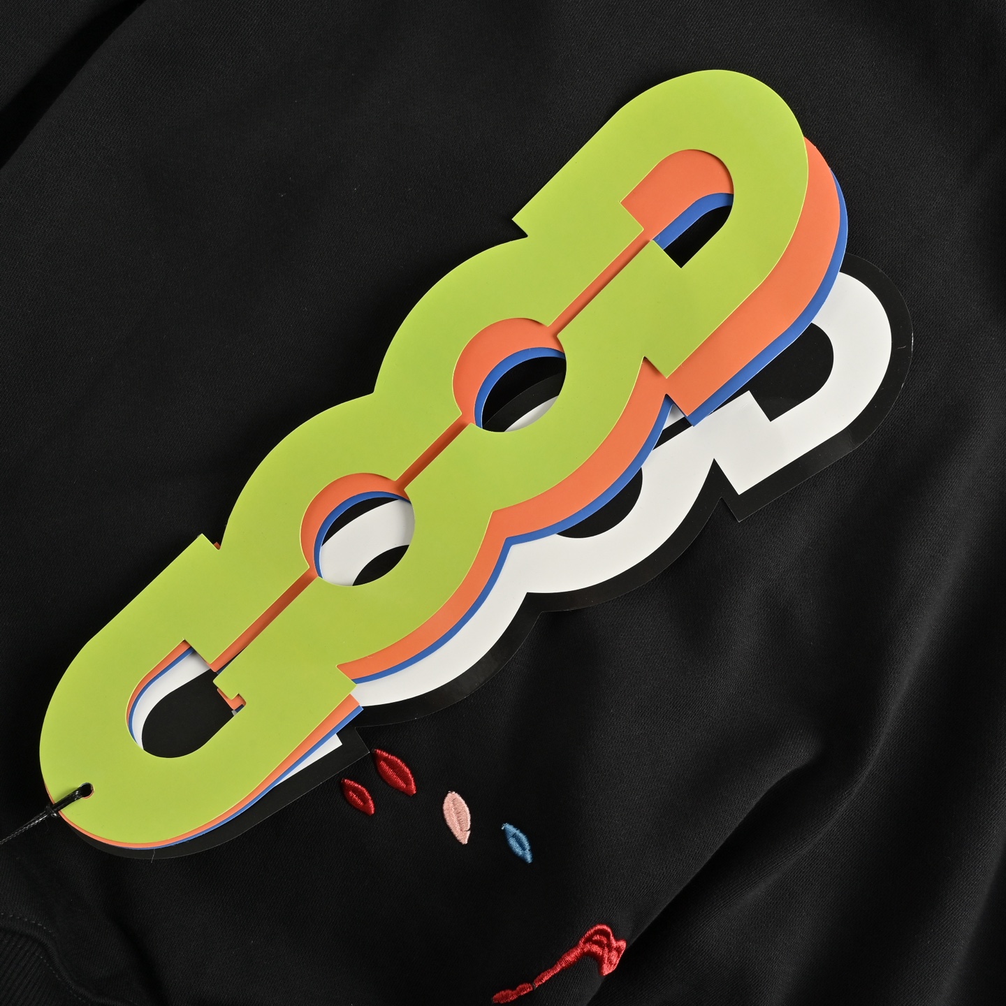 GOODBRAND 25ss 喷墨刺绣糖果连帽卫衣 黑色 白色