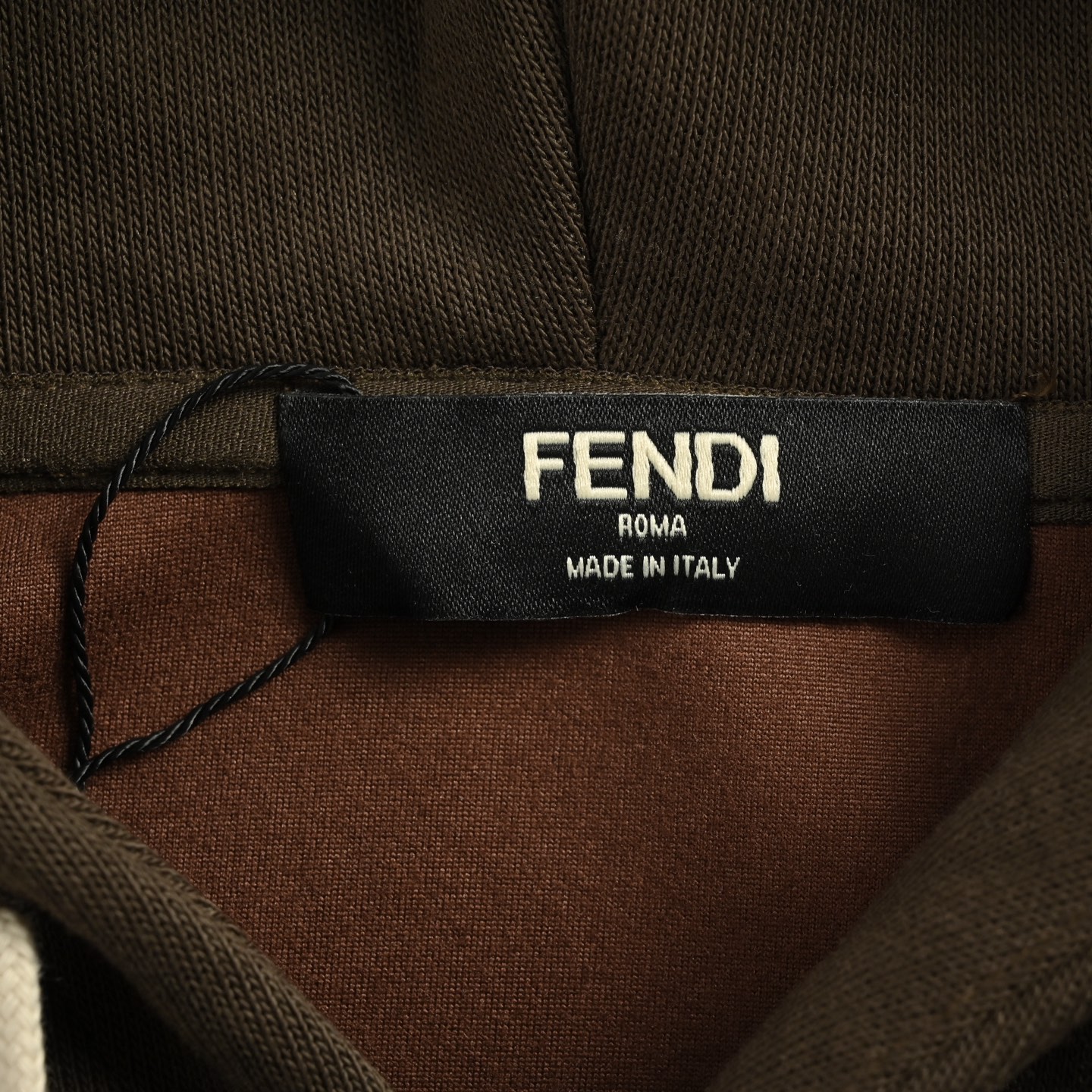 Fendi/芬迪 25Fw FF毛巾绣字母贴布连帽卫衣 芬迪新款连帽卫衣卫衣 Fendi/芬迪 25Fw FF毛巾绣字母贴布连帽卫衣 芬迪新款连帽卫衣卫衣
