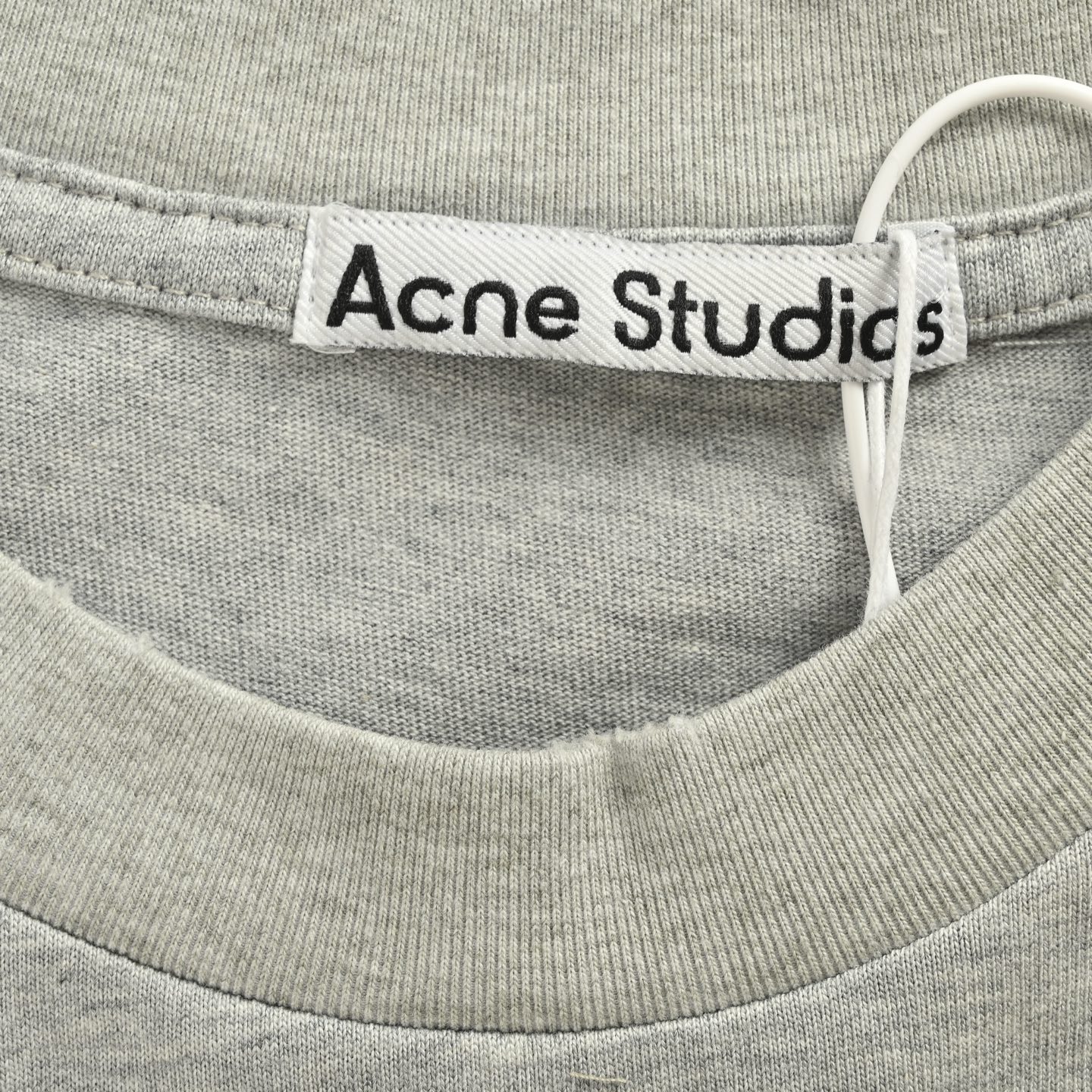Acne Studio烫钻1996字母印花做旧长袖T恤